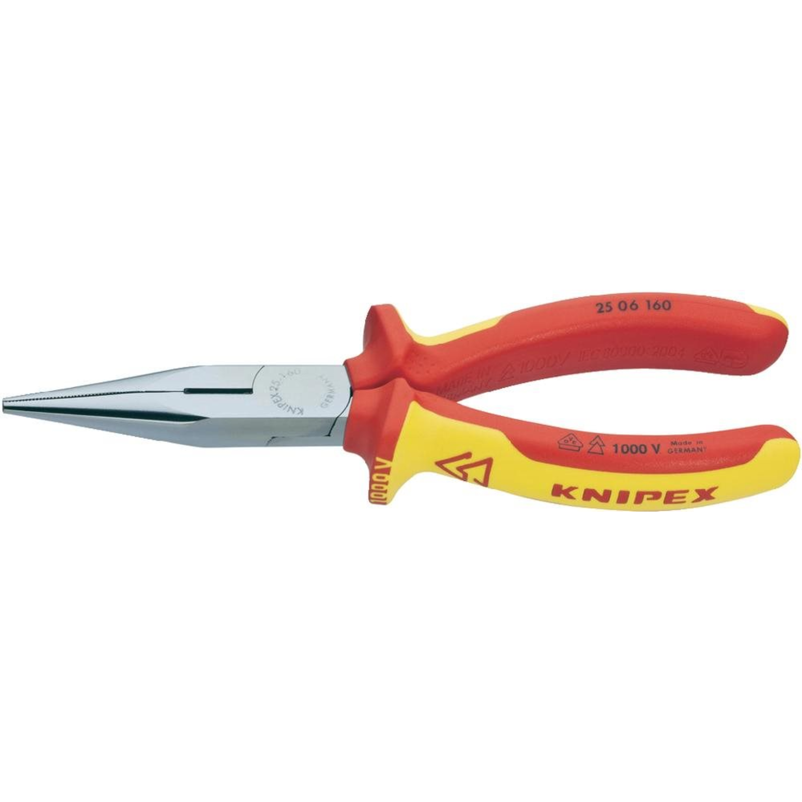 KNIPEX 25 06 160 Side Cutters Chrome Vanadium Steel Plastic Red/orange 16 Cm 146 G