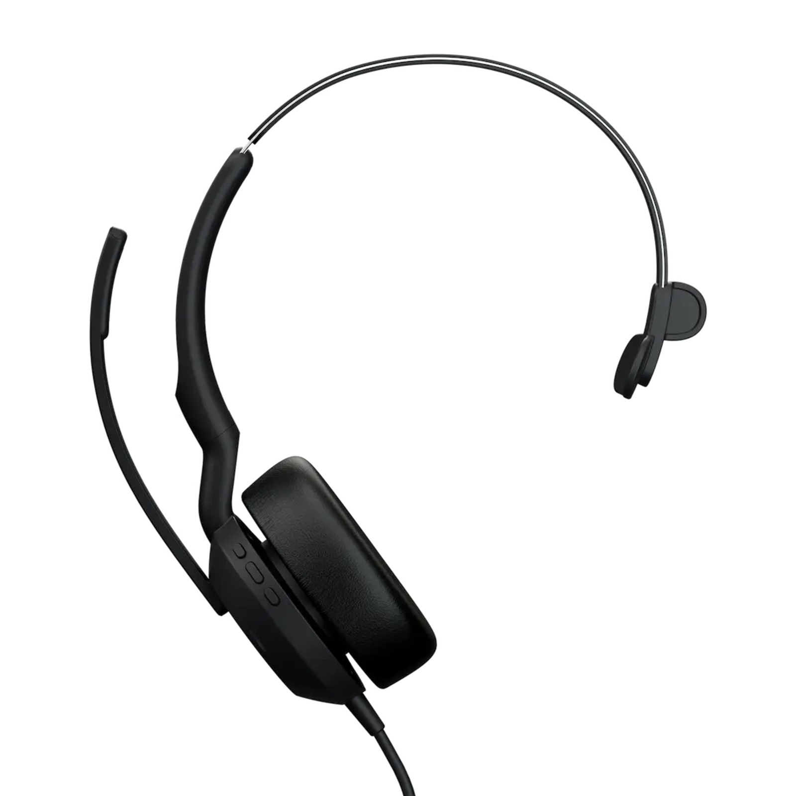 Jabra Evolve2 50 On-Ear Headset Wired Bluetooth Mono Black Microphone Noise Cancelling H