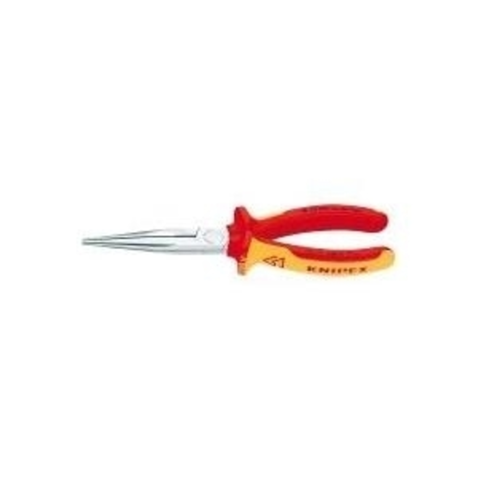 KNIPEX 26 16 200 Flat Round Nose Pliers with Cutting Edge 200 Mm