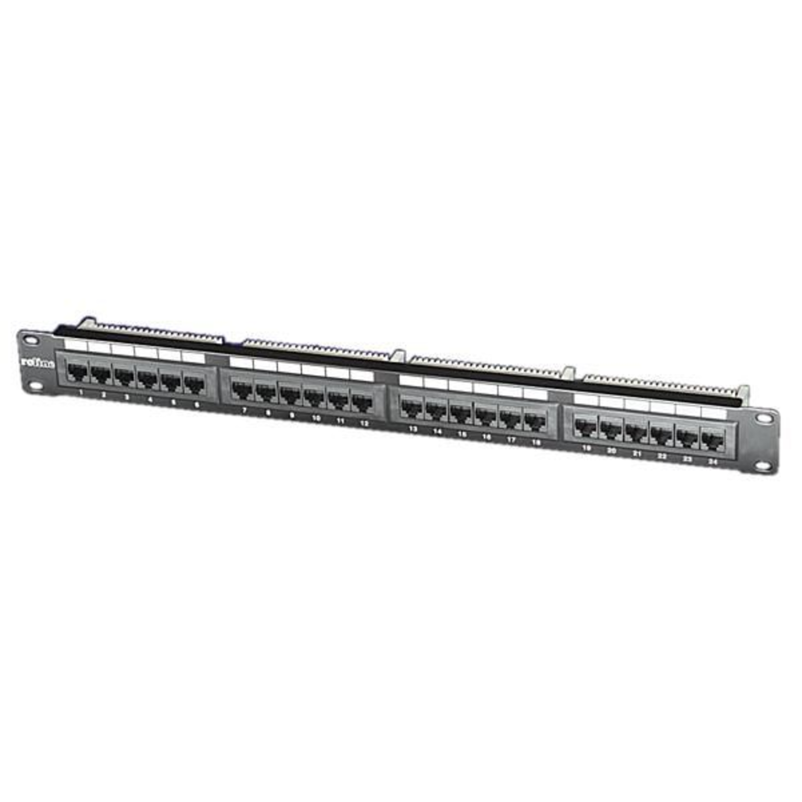 ROLINE Patch Panel CAT 5e UTP Black 48.3 Cm (19inch)