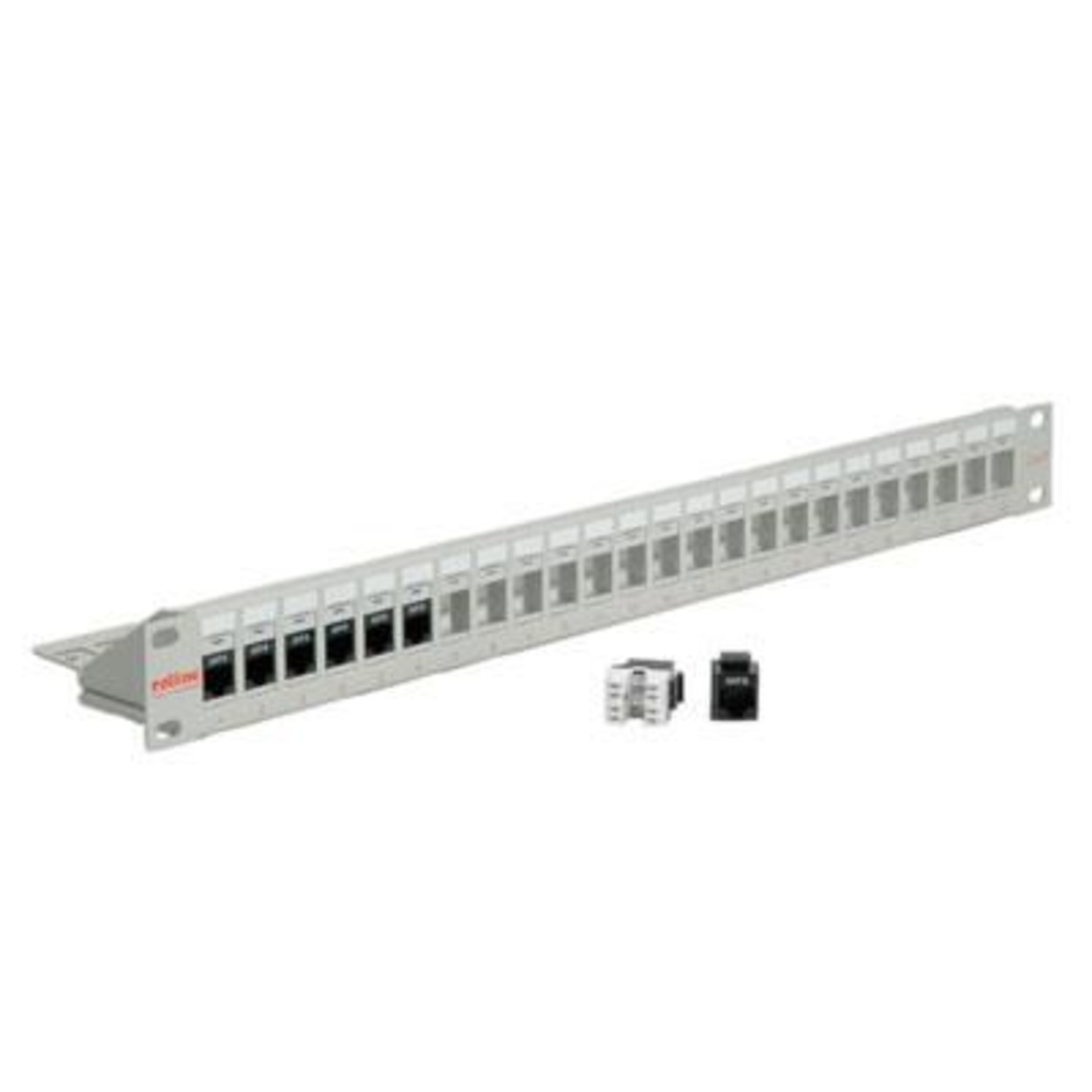ROLINE Patch Panel CAT 6e UTP Light Grey 48.3 Cm (19inch)