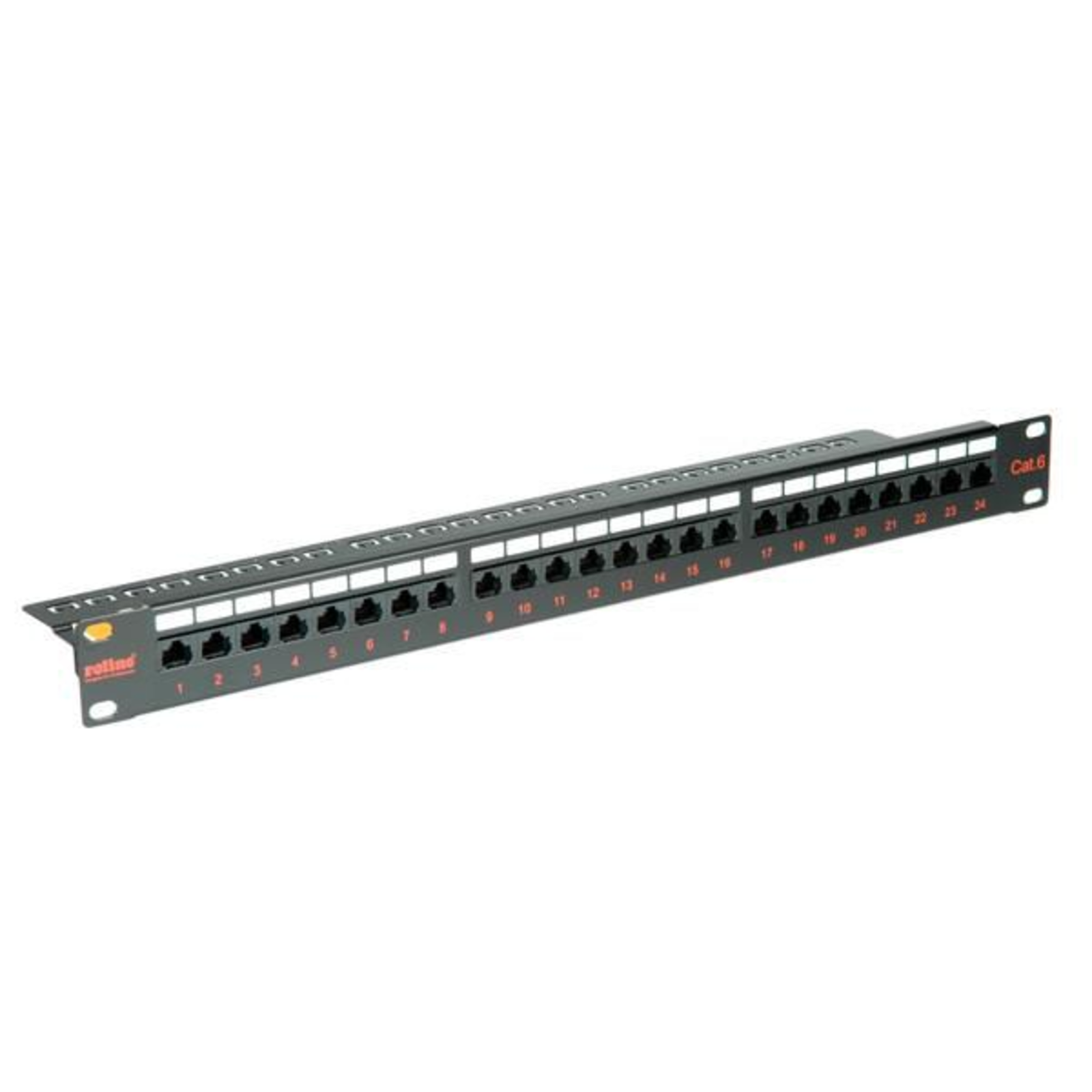 ROLINE Patch Panel CAT 6 UTP Black 48.3 Cm (19inch)