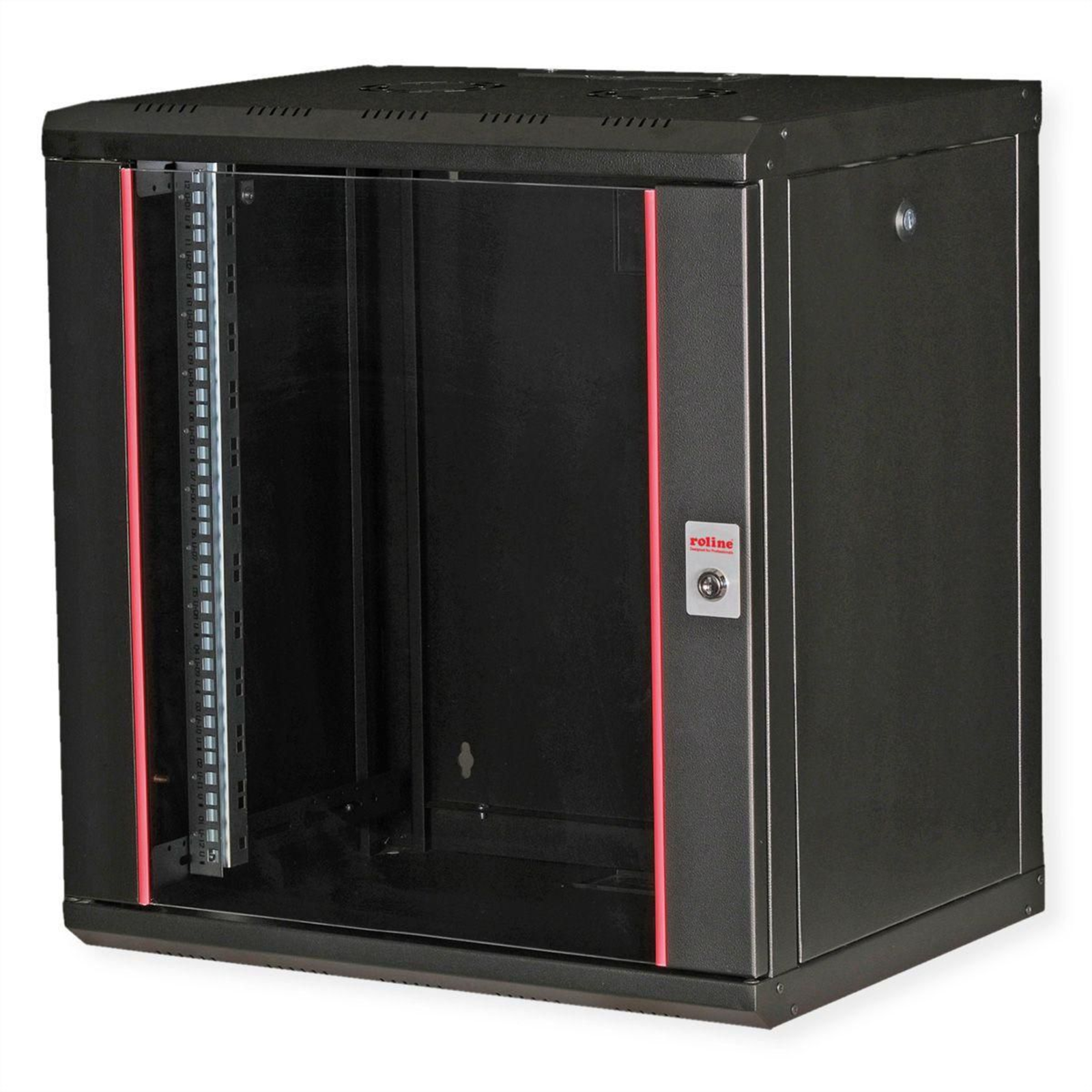 Roline 26.21.0174 19-inch Wall-mounted Enclosure (W X H X D) 450 X 640 X 600 Mm Black