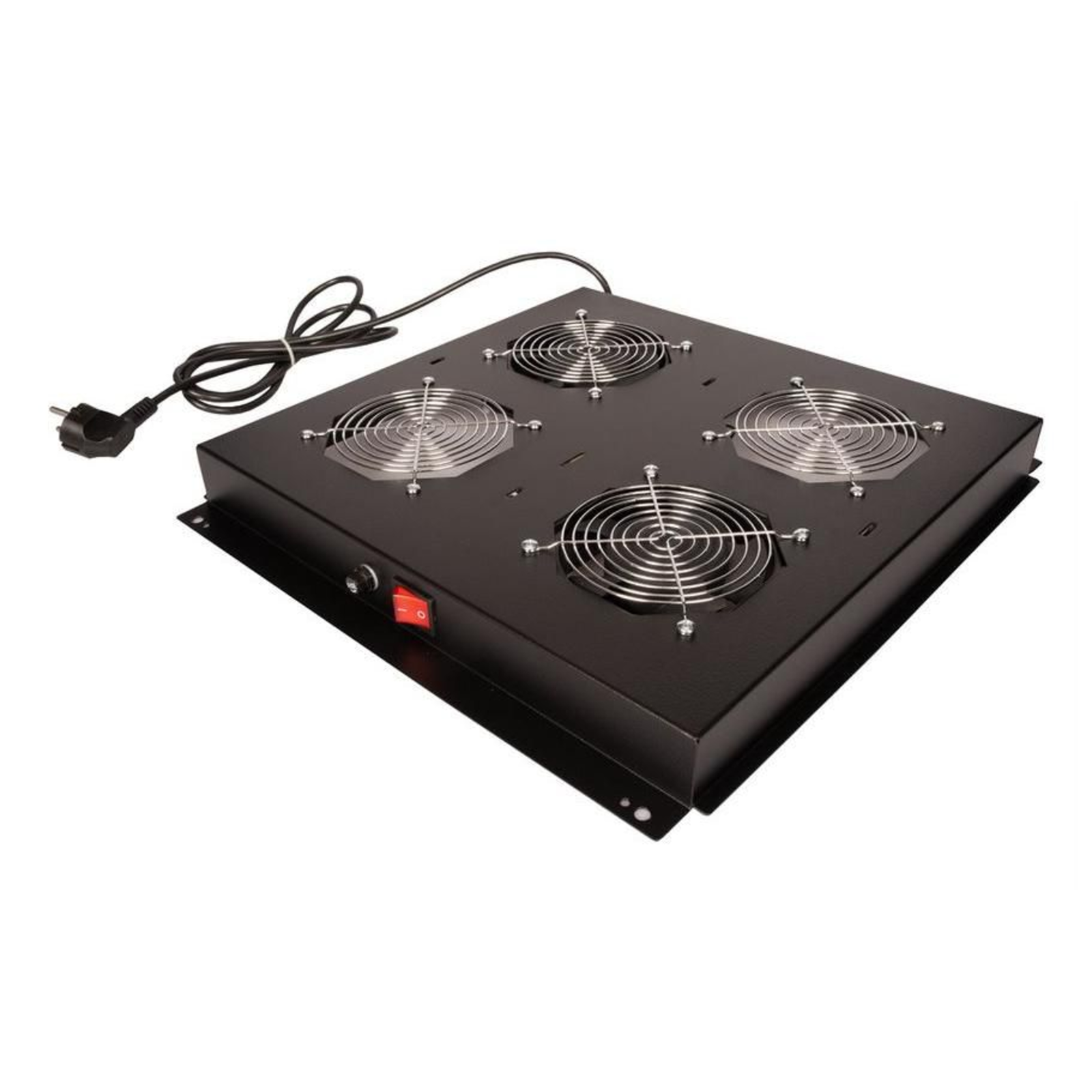ROLINE 19-inch Roof Fan Unit 2 Fans ON/OFF Black