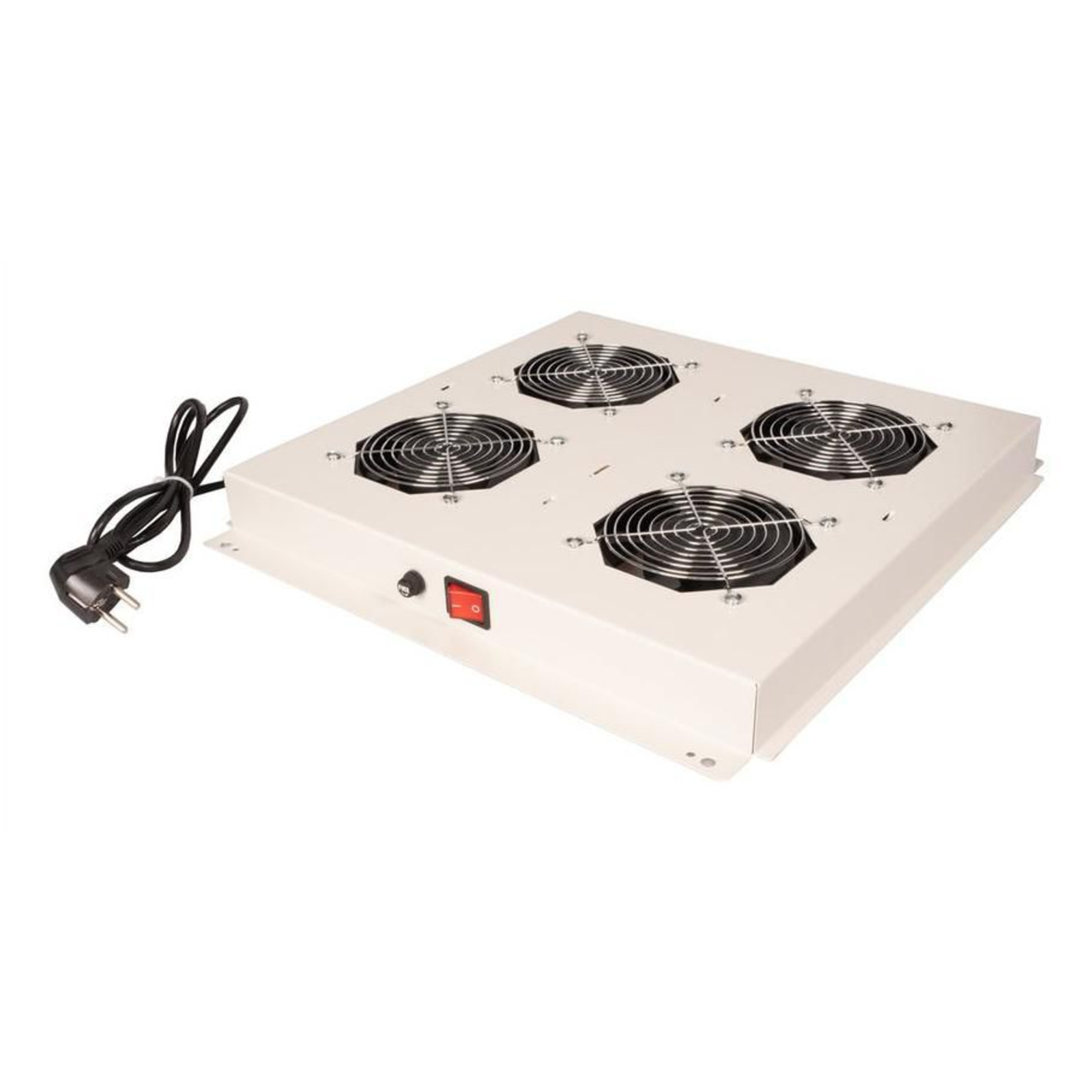 ROLINE 19-inch Roof Fan Unit 4 Fans ON/OFF Grey
