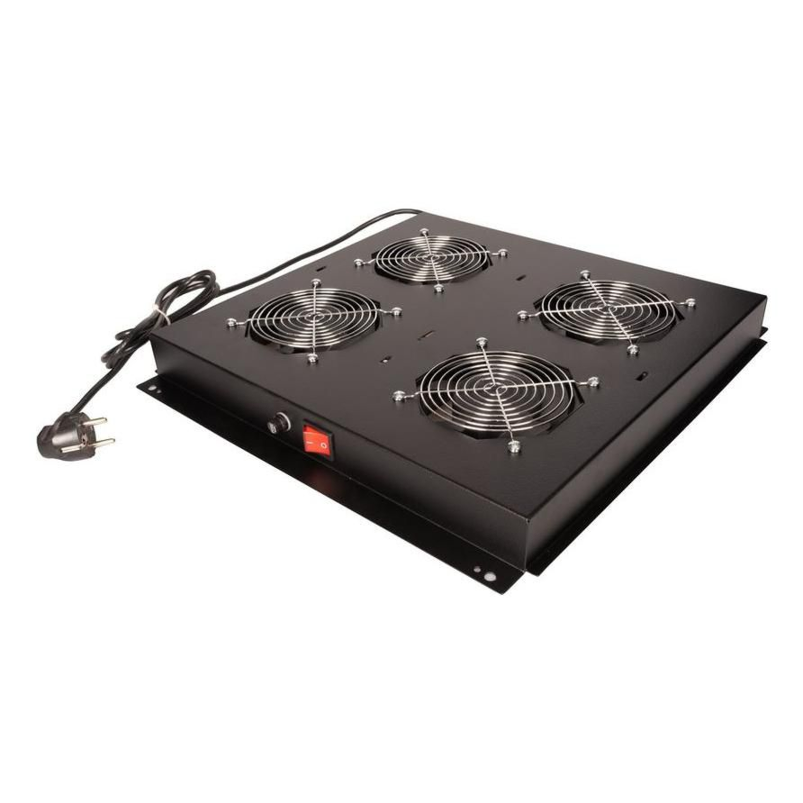 ROLINE 19-inch Roof Fan Unit 4 Fans ON/OFF Black