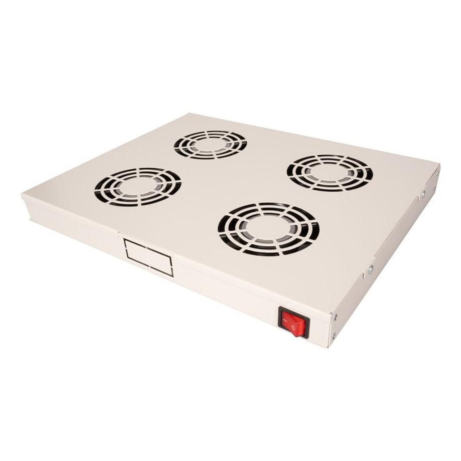 ROLINE 19-inch Fan Unit 4 Fans ON/OFF Grey