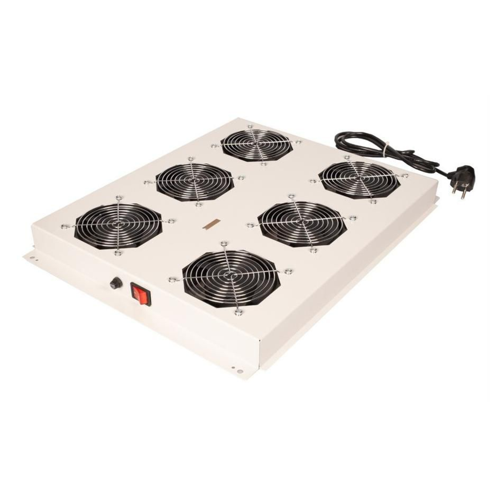 ROLINE 19-inch Fan Unit 6 Fans ON/OFF for Server Cabinets Grey