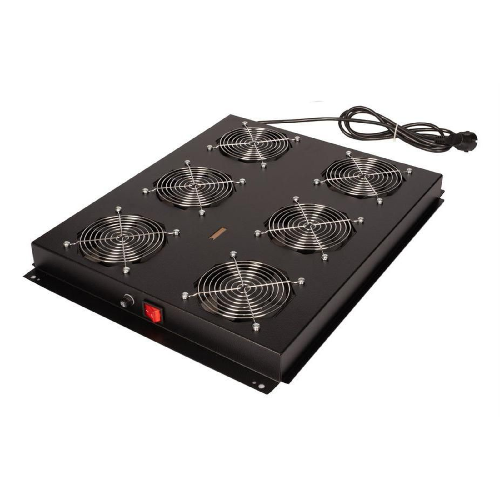 ROLINE 19-inch Fan Unit 6 Fans ON/OFF for Server Cabinet Black