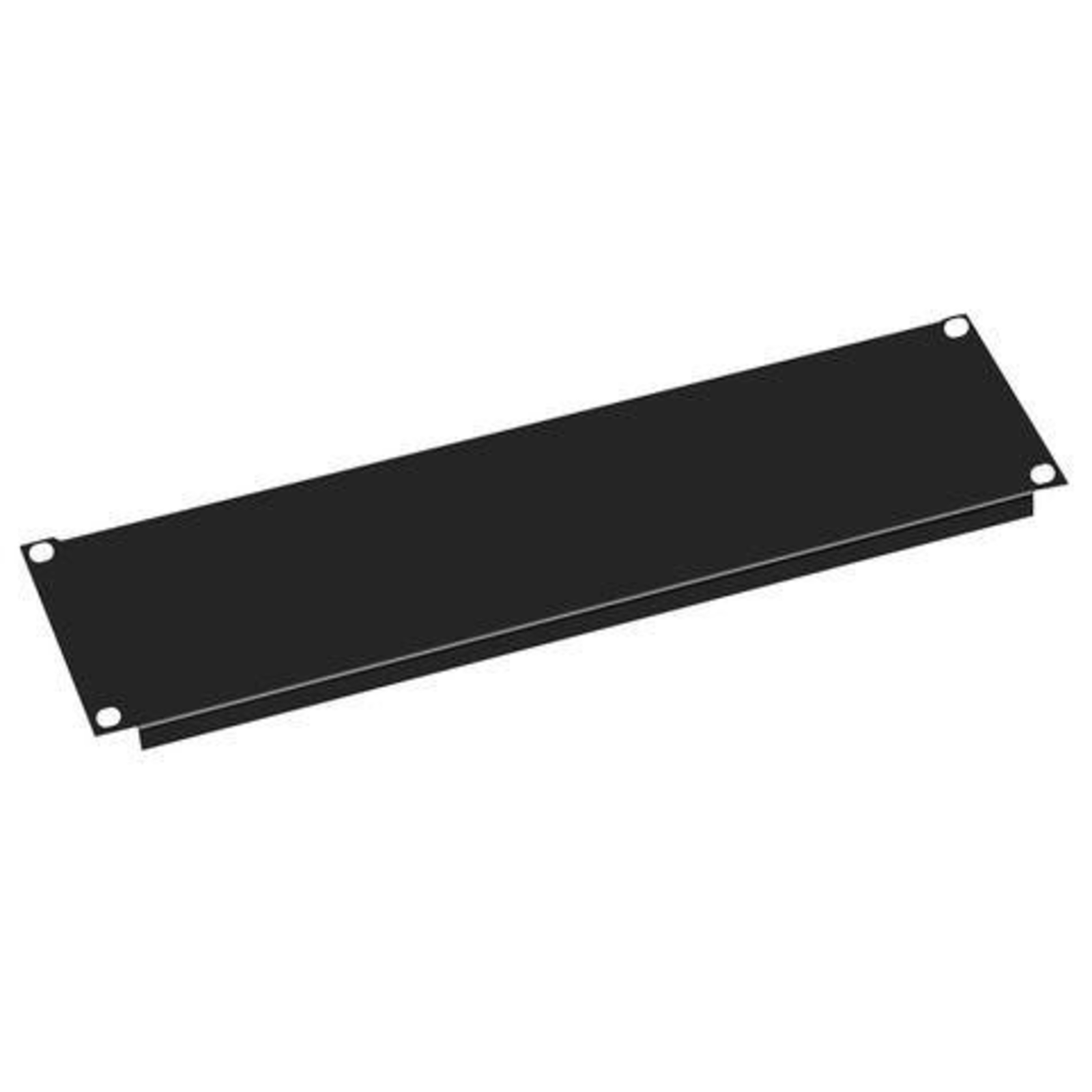 VALUE Blanking Panel Black RAL 9005 3U 48.3 Cm (19inch)