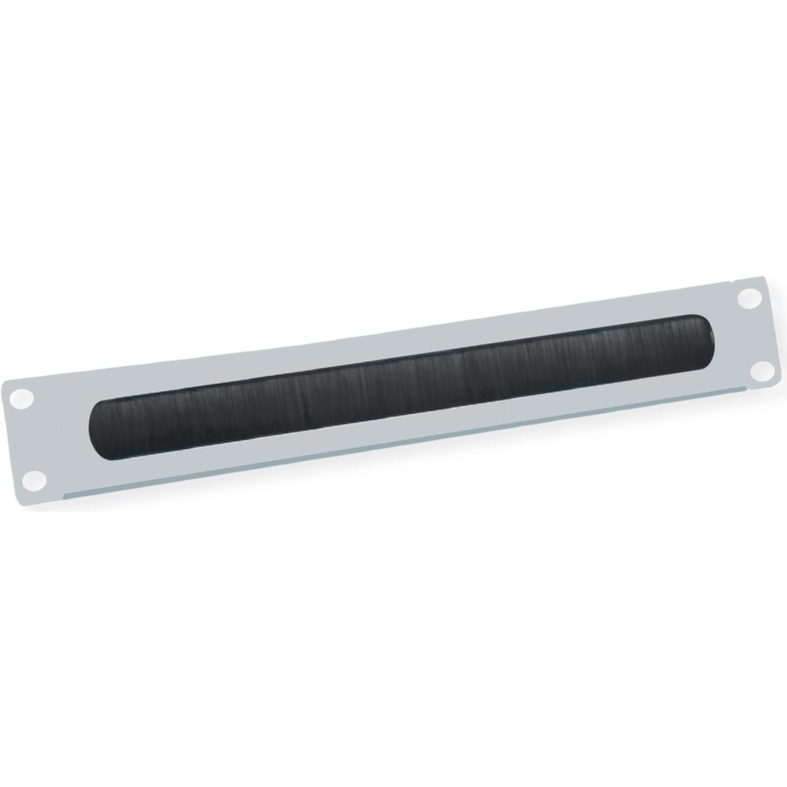 VALUE Rack Cover with Brush for Cable Entry Light Grey RAL 7035 2U 48.3 Cm (19inch)