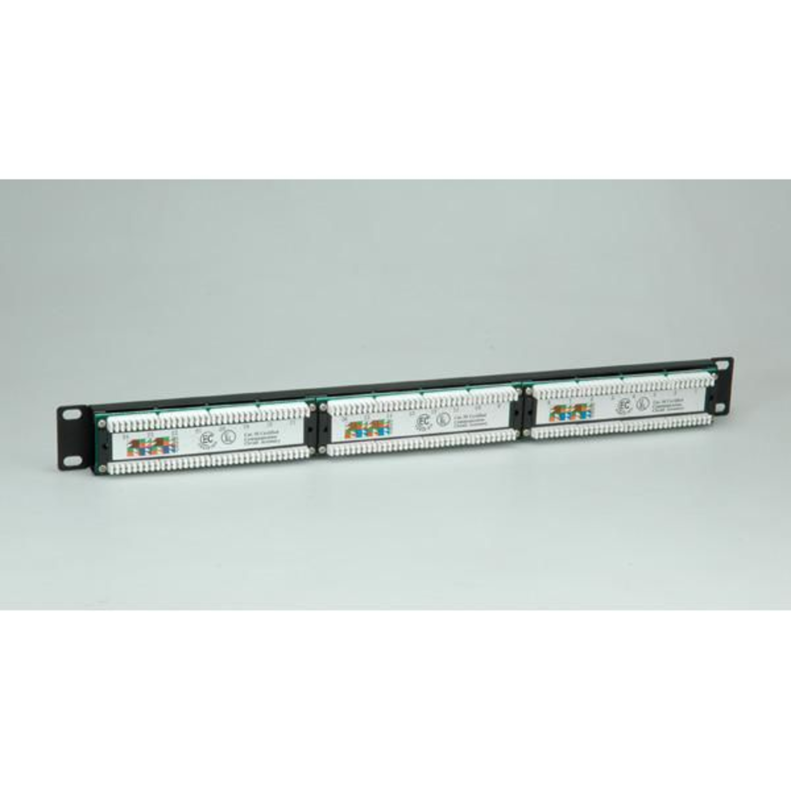 VALUE Patch Panel CAT 5e UTP RJ-45 X 24 Black 48.3cm (19 Inch)