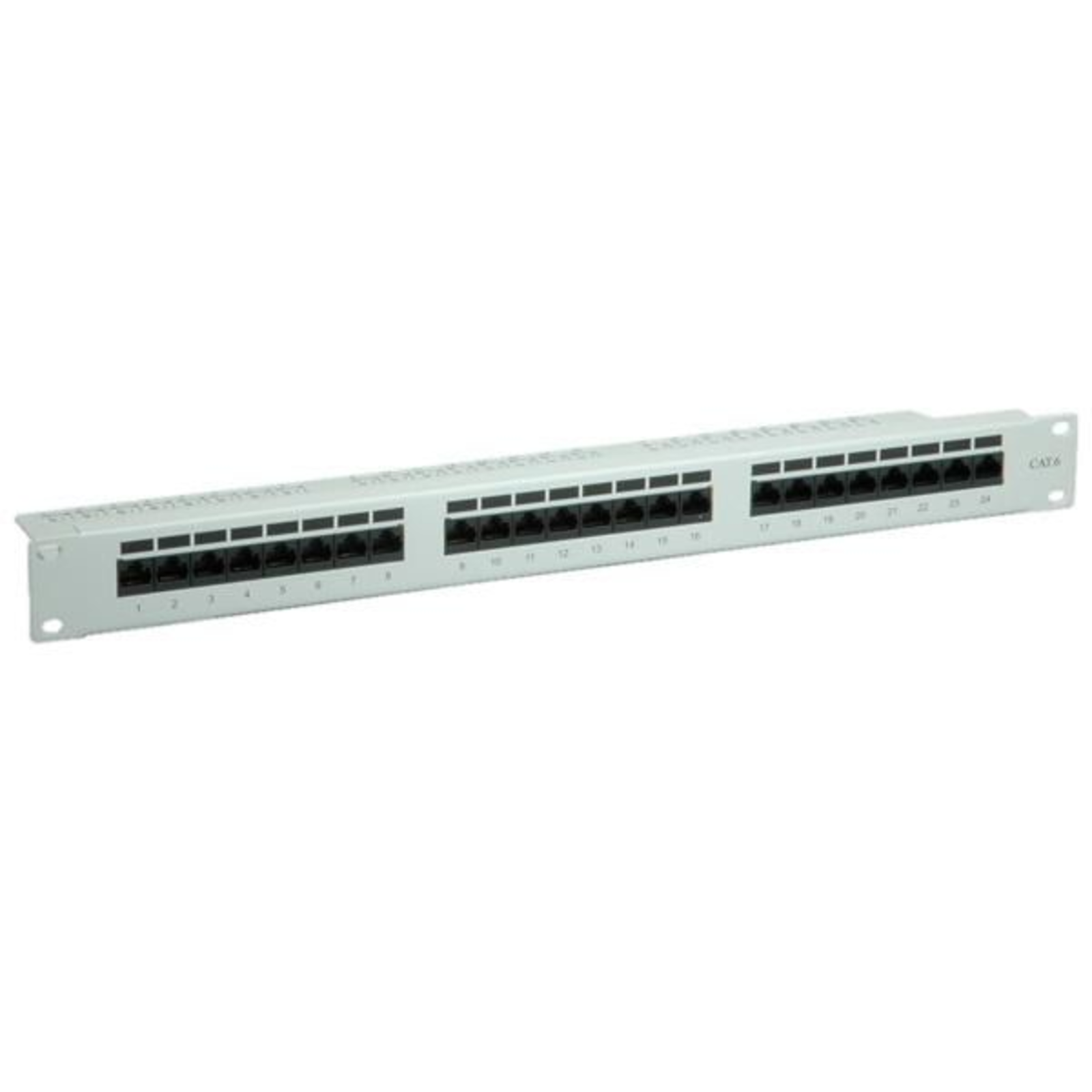 VALUE Patch Panel CAT 6e UTP RJ-45 X 24 Light Gray 48.3cm (19 Inch)