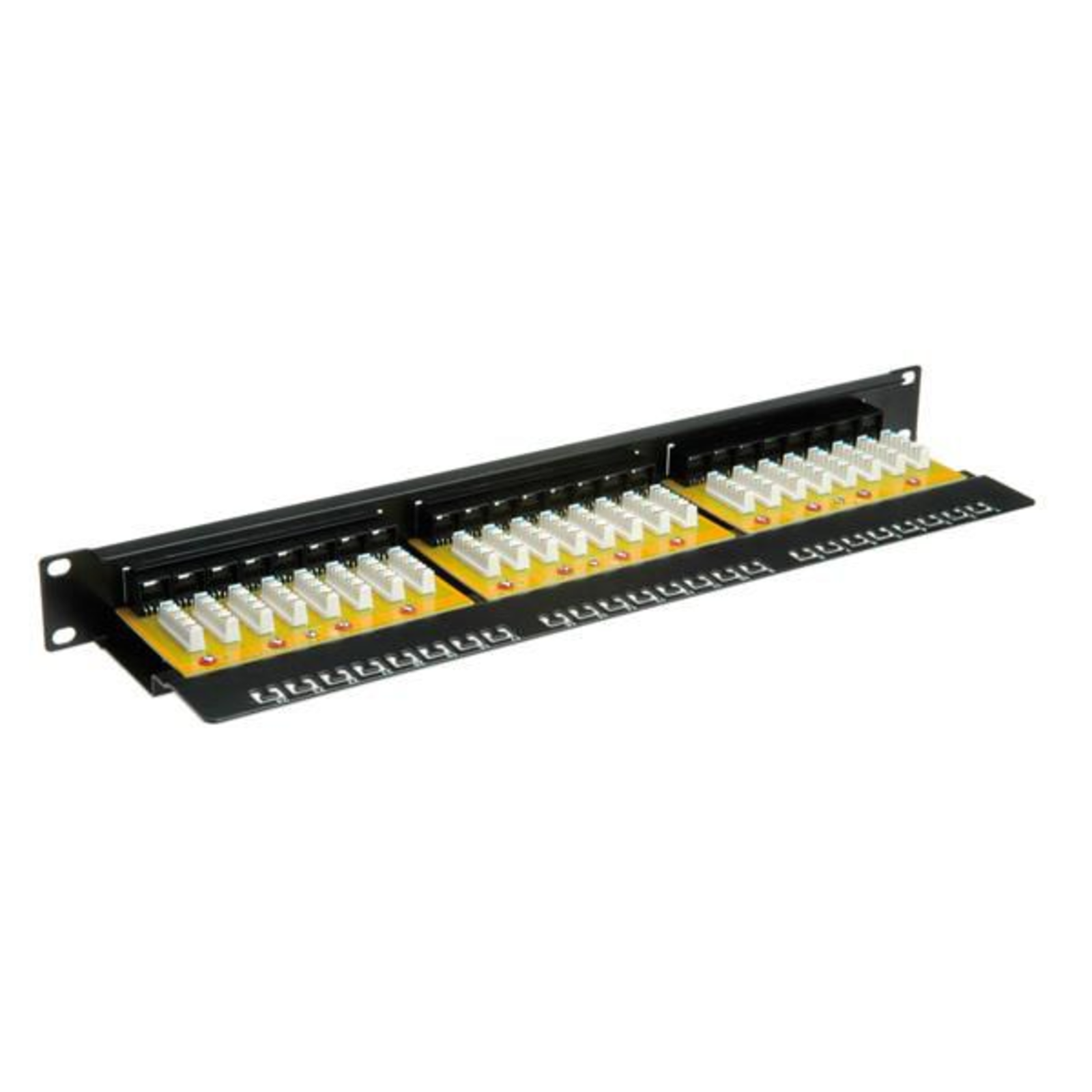 VALUE Patch Panel CAT 6e UTP RJ-45 X 24 Black 48.3cm (19 Inch)