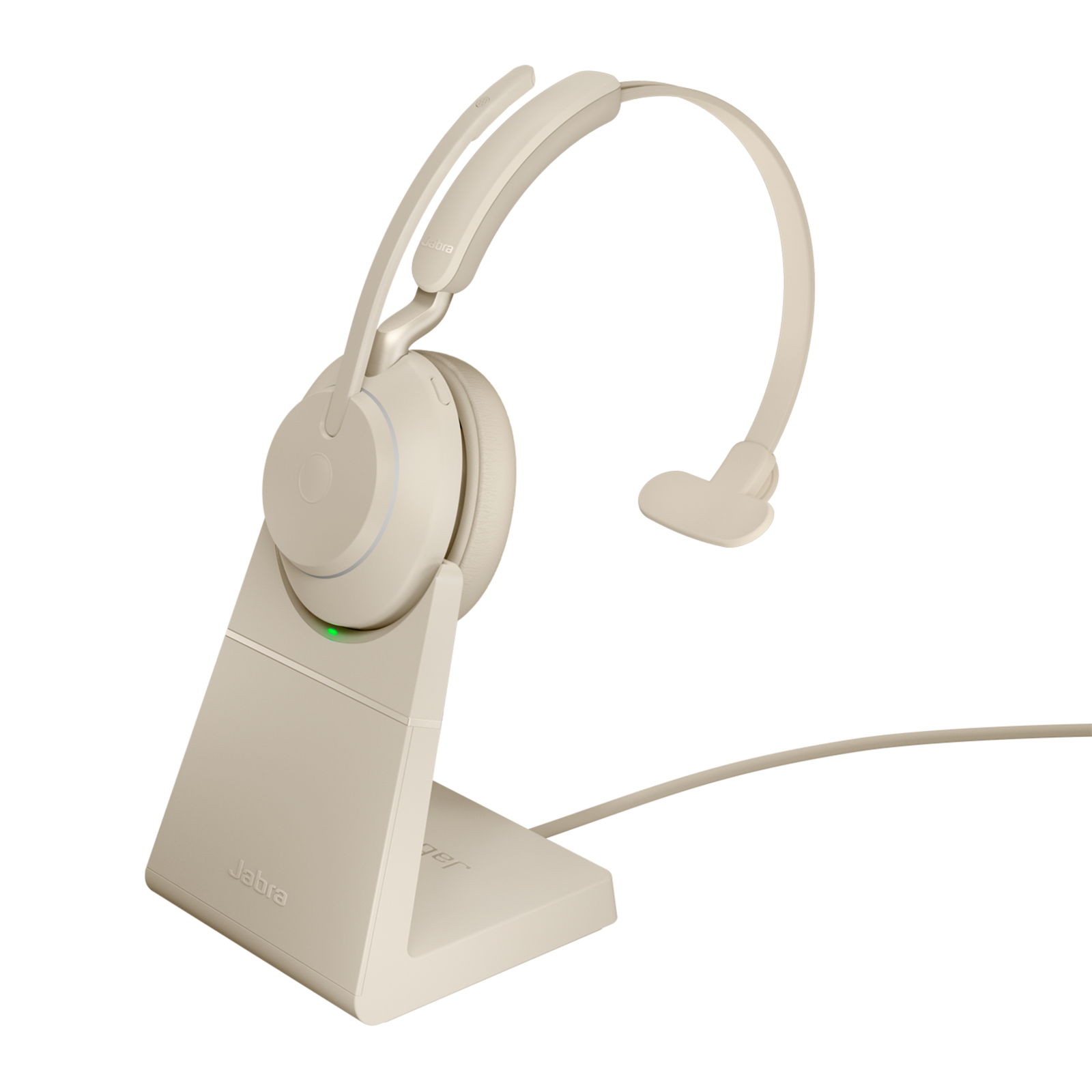 Jabra Evolve2 65 UC Mono USB-C beige with Stand