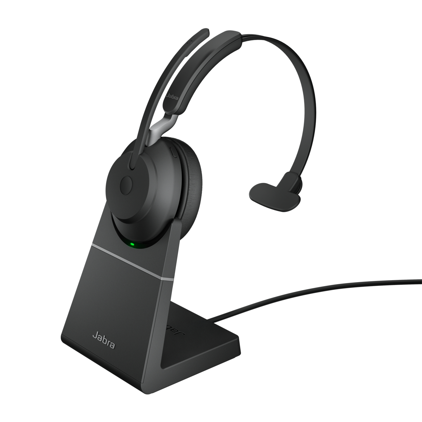 Jabra Evolve2 65 Headset Mono Wireless Black Link 380 USB-A Charging Station