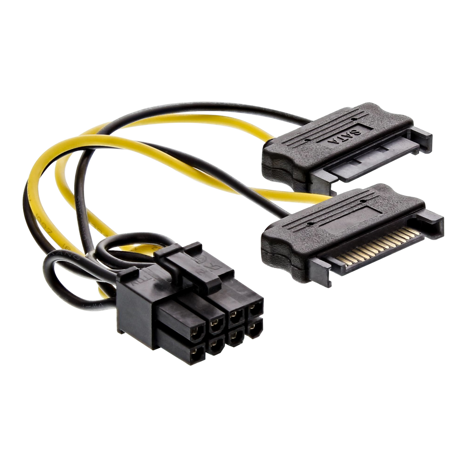 InLine Internal Power Adapter 2x SATA to 8-pin for PCIe PCI-Express Graphics Cards