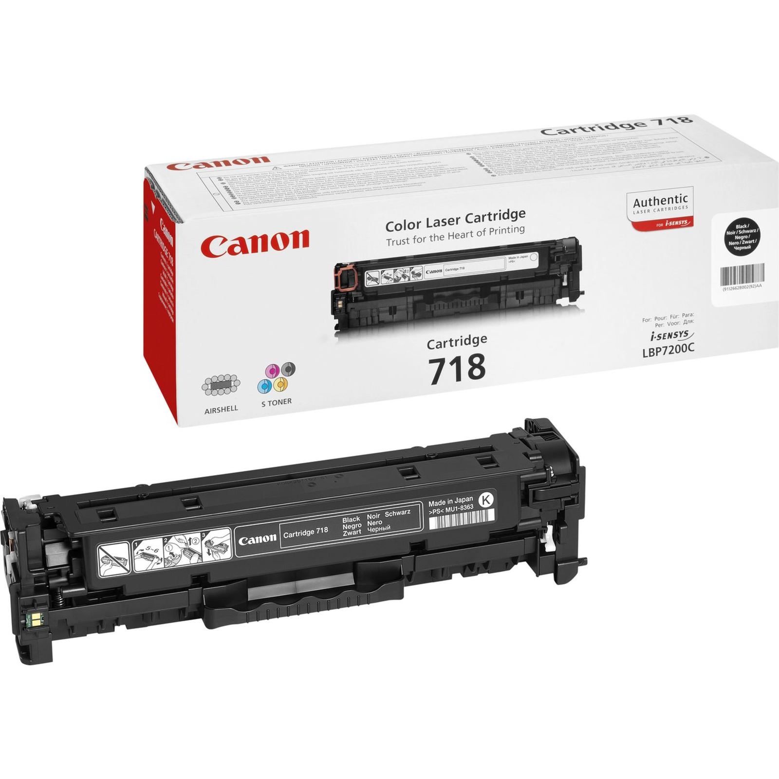 Canon 718 Black Original Toner