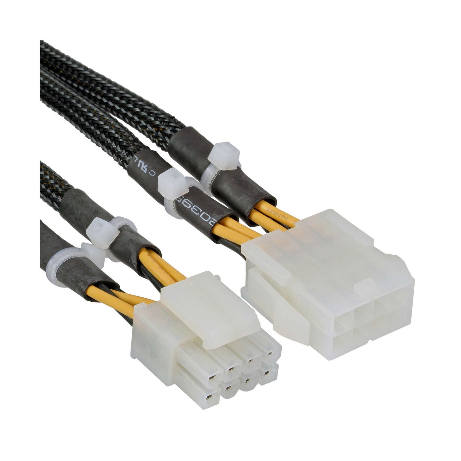InLine Internal Power Extension 2x4pin ST to 8pin BU motherboard 0.30m