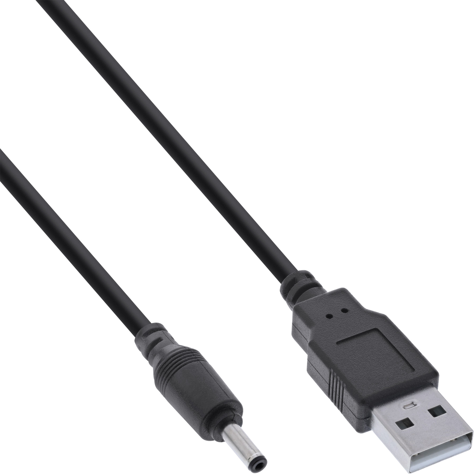 InLine USB DC Power Adapter Cable USB A Plug to DC 3.5x1.35mm 1m