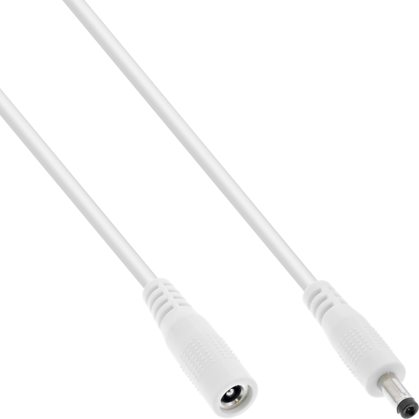 InLine DC Extension Cable DC Plug-socket 4.0x1.7mm AWG 18 White 1m