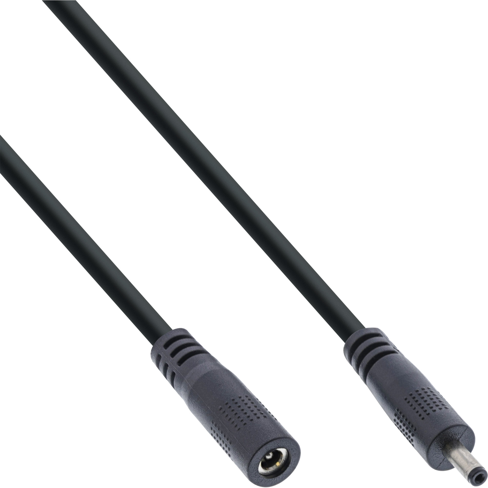 InLine DC Extension Cable DC Plug-socket 3.5x1.35mm AWG 18 Black 1m