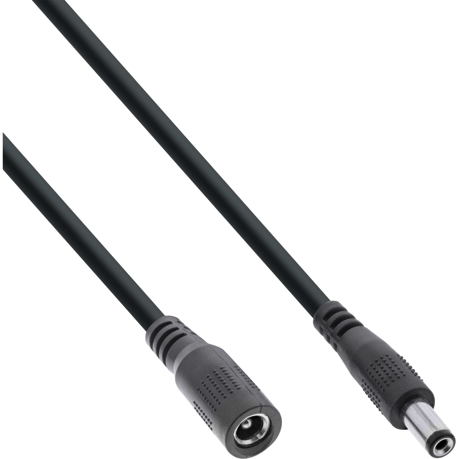 InLine DC Extension Cable DC Plug-socket 5.5x2.5mm AWG 18 Black 3m