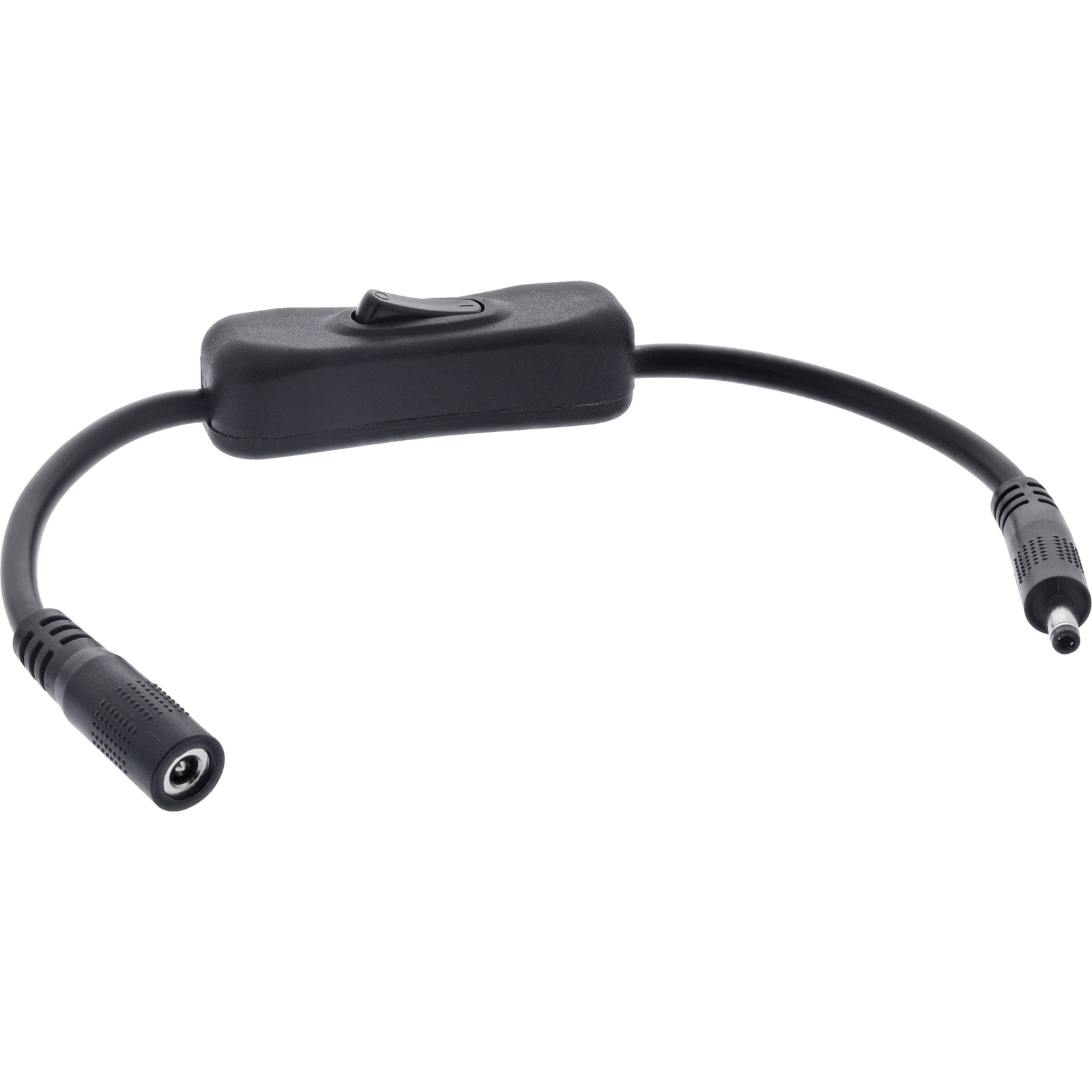 InLine DC Cable with Switch DC ST-BU 4.0x1.7mm AWG 18 Black 0.20m