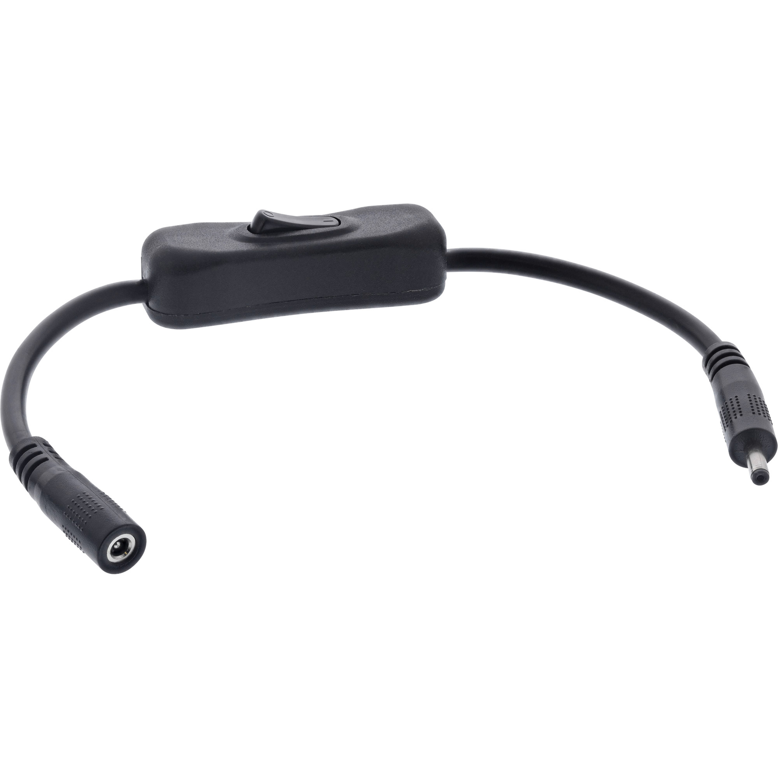InLine DC Cable with Switch DC ST-BU 3.5x1.35mm AWG 18 Black 0.20m