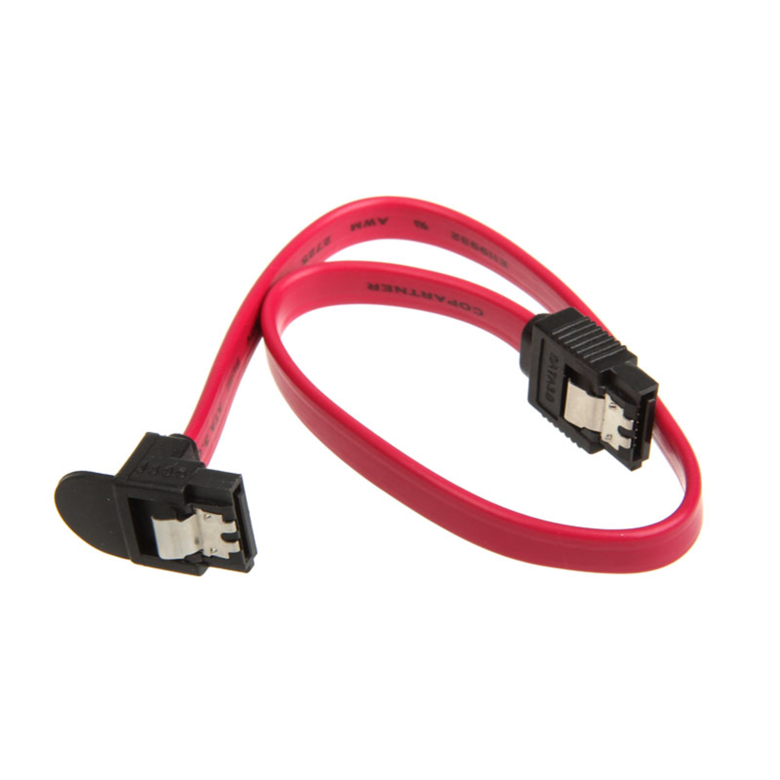 InLine SATA III (6Gb/s) Cable Angled Red 0.3m
