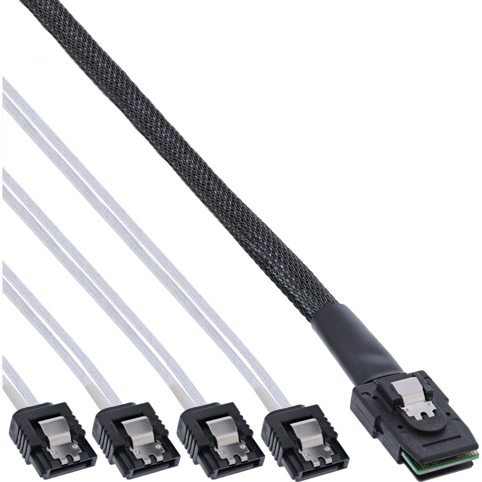 InLine SAS Connection Cable Mini-SAS SFF-8087 to 4x SATA 11 OCR 0.75m