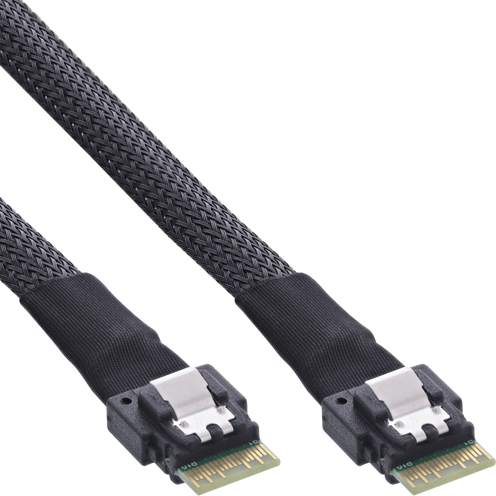 InLine Slim SAS Cable SFF-8654 4i to SFF-8654 4i 24Gb-s 1m
