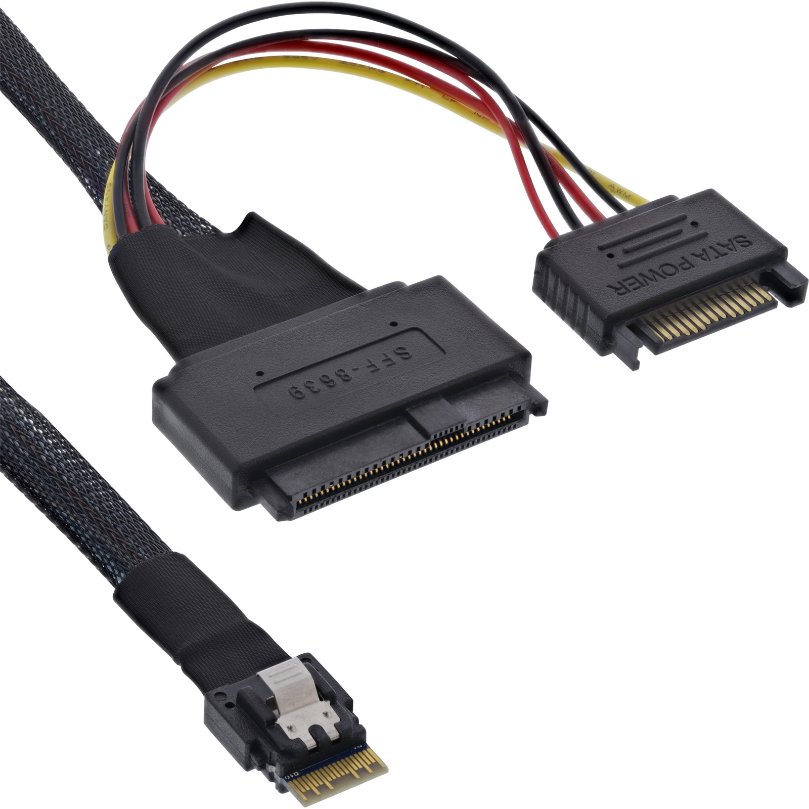 InLine Internal SAS Cable SAS 24Gbit/s 4i Slim SAS (S)