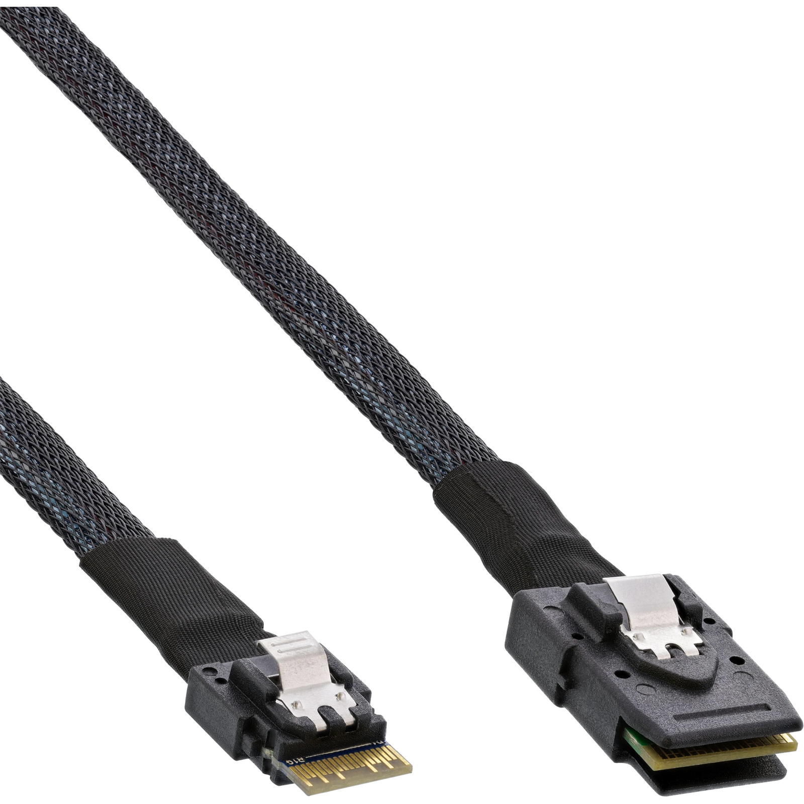 InLine Slim SAS Cable SFF-8654 4i to Mini SAS SFF-8087 12Gb-s 1m