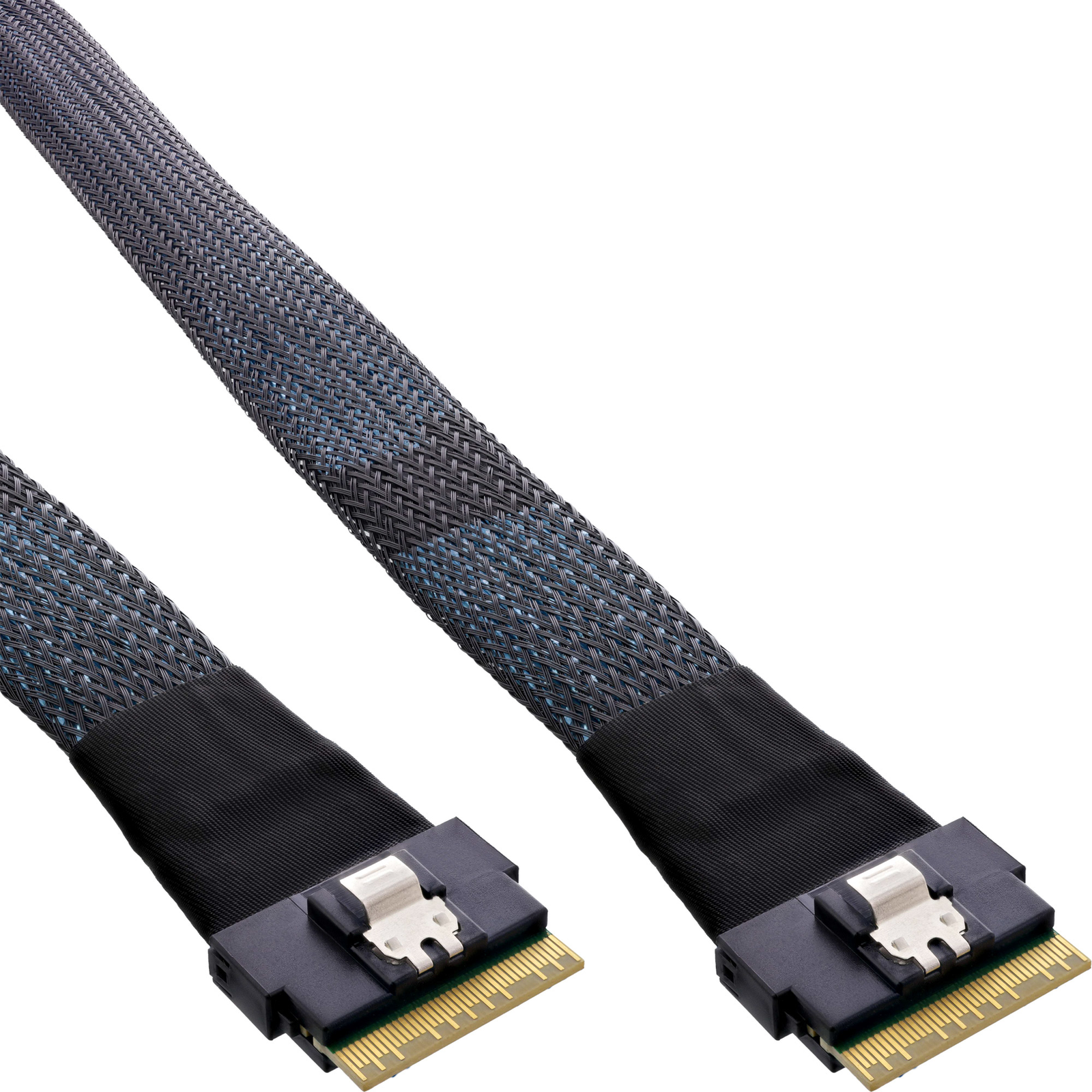 InLine Slim SAS Cable SFF-8654 8i to SFF-8654 8i 48 Gb-s 0.75m