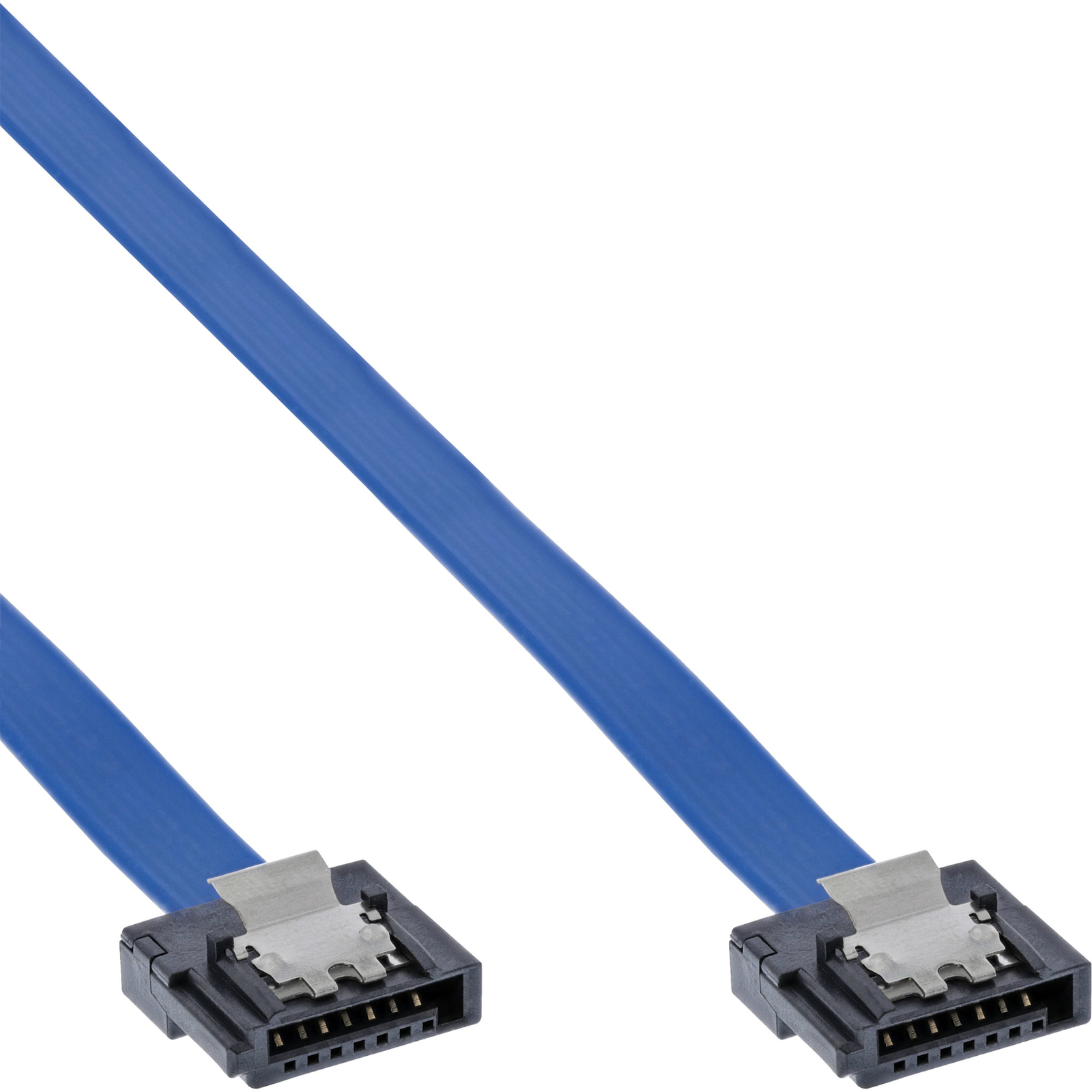 InLine SATA 6Gb-s Connection Cable Small with Safety Lug 0.3m
