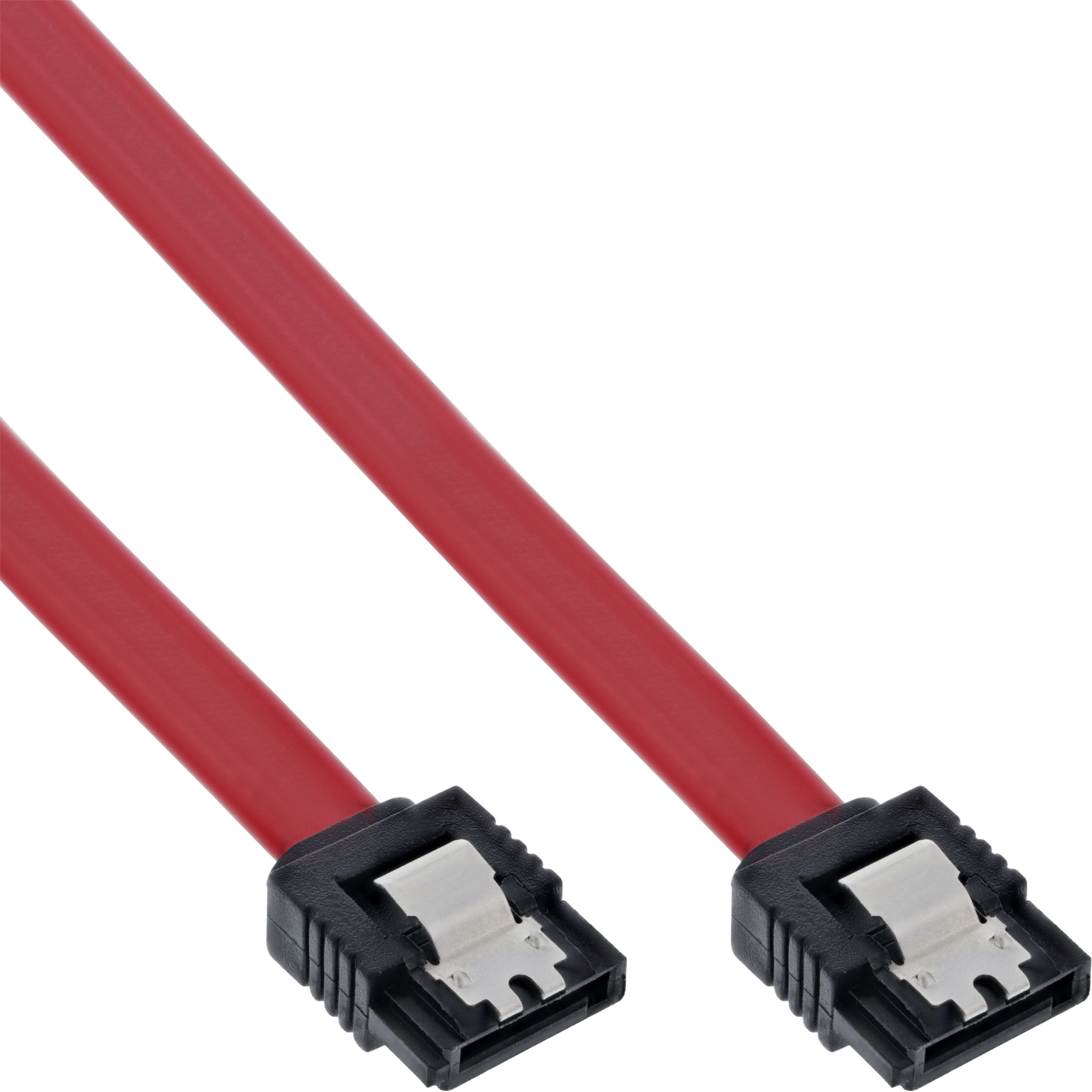 InLine SATA Connection Cable with Safety Lug 0.7m