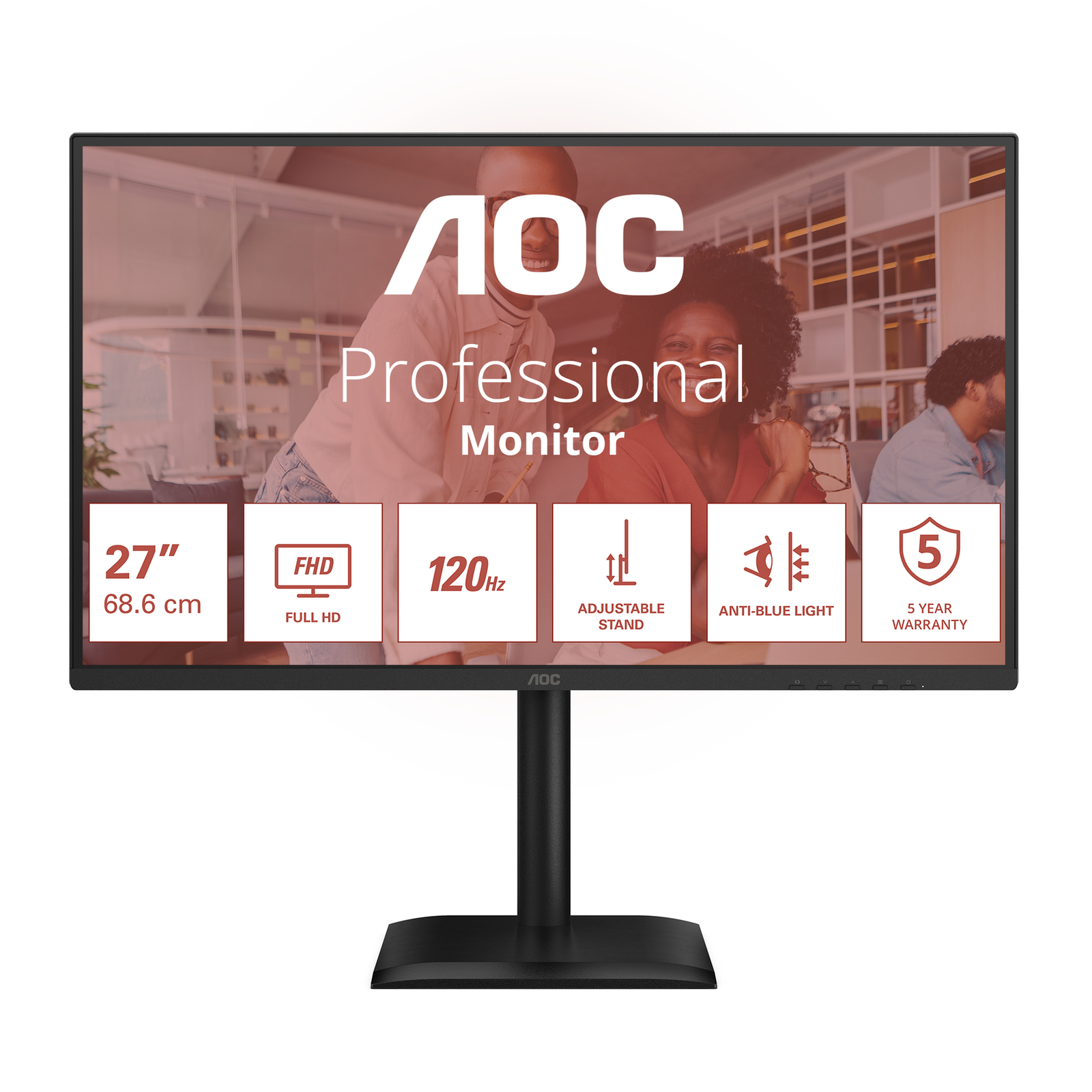AOC 27E4CV LED Monitor 68.6 Cm (27inch) 1920 X 1080 Full HD (1080p)