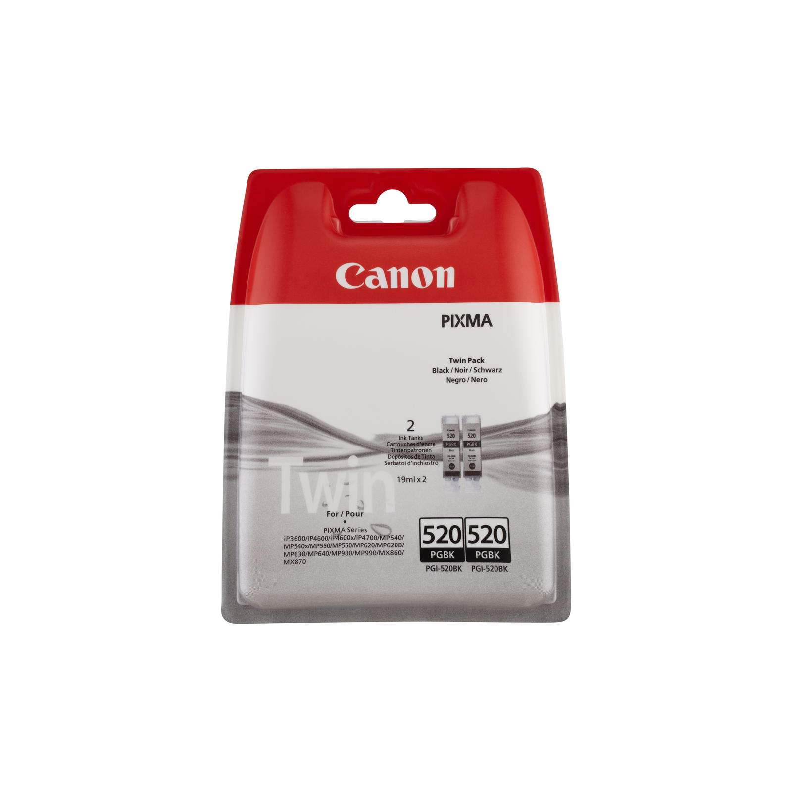 Canon Black Ink PGI-520BK Twin Pack