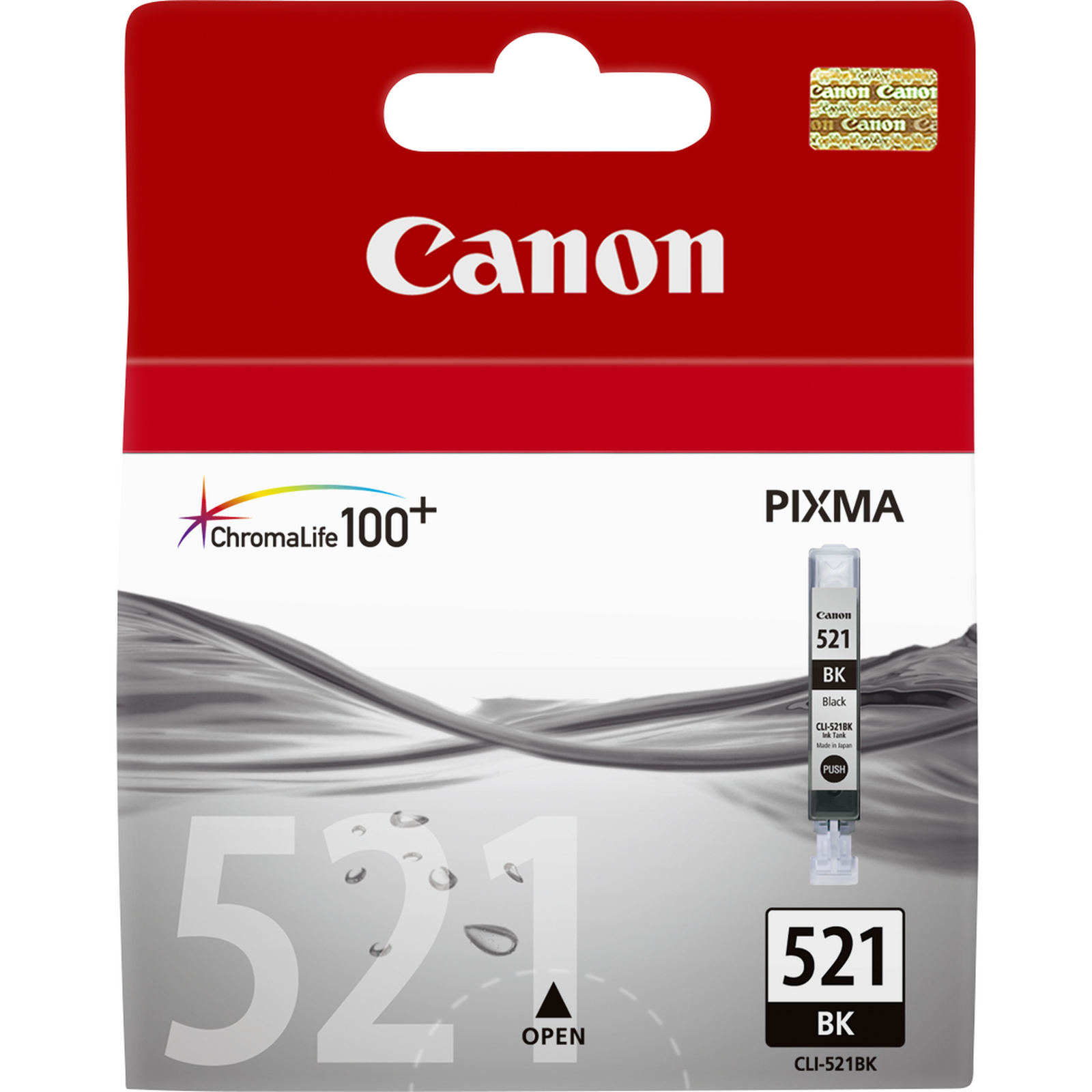 Canon CLI 521BK Photo Black 665 Pages Ink Tank 2933B001