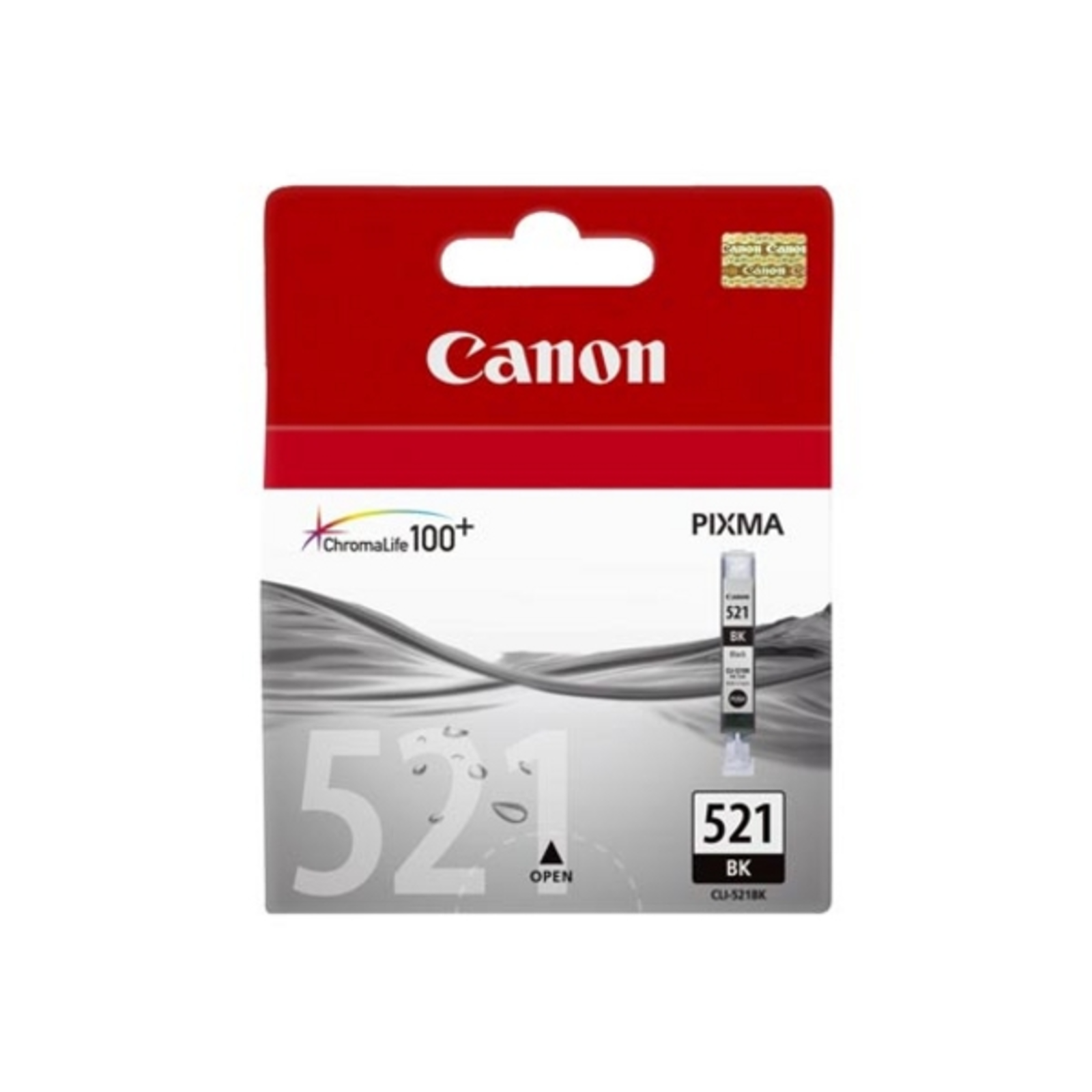 Canon CLI-521 BLK BLISTER W/ SEC BLACK Ink Cartridge