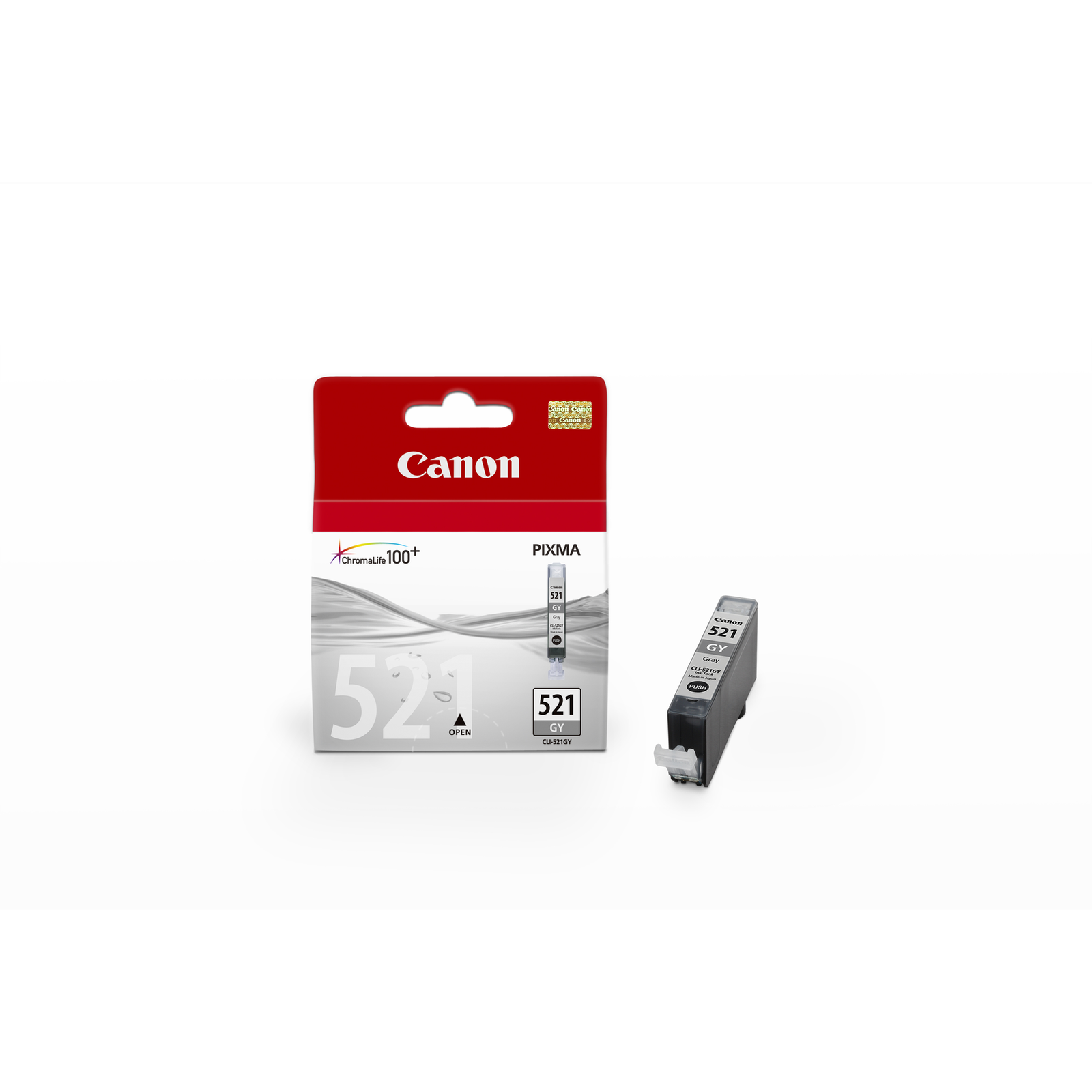 Canon CLI-521GY 9 Ml Grey Original Blister Pack with Anti-theft Device