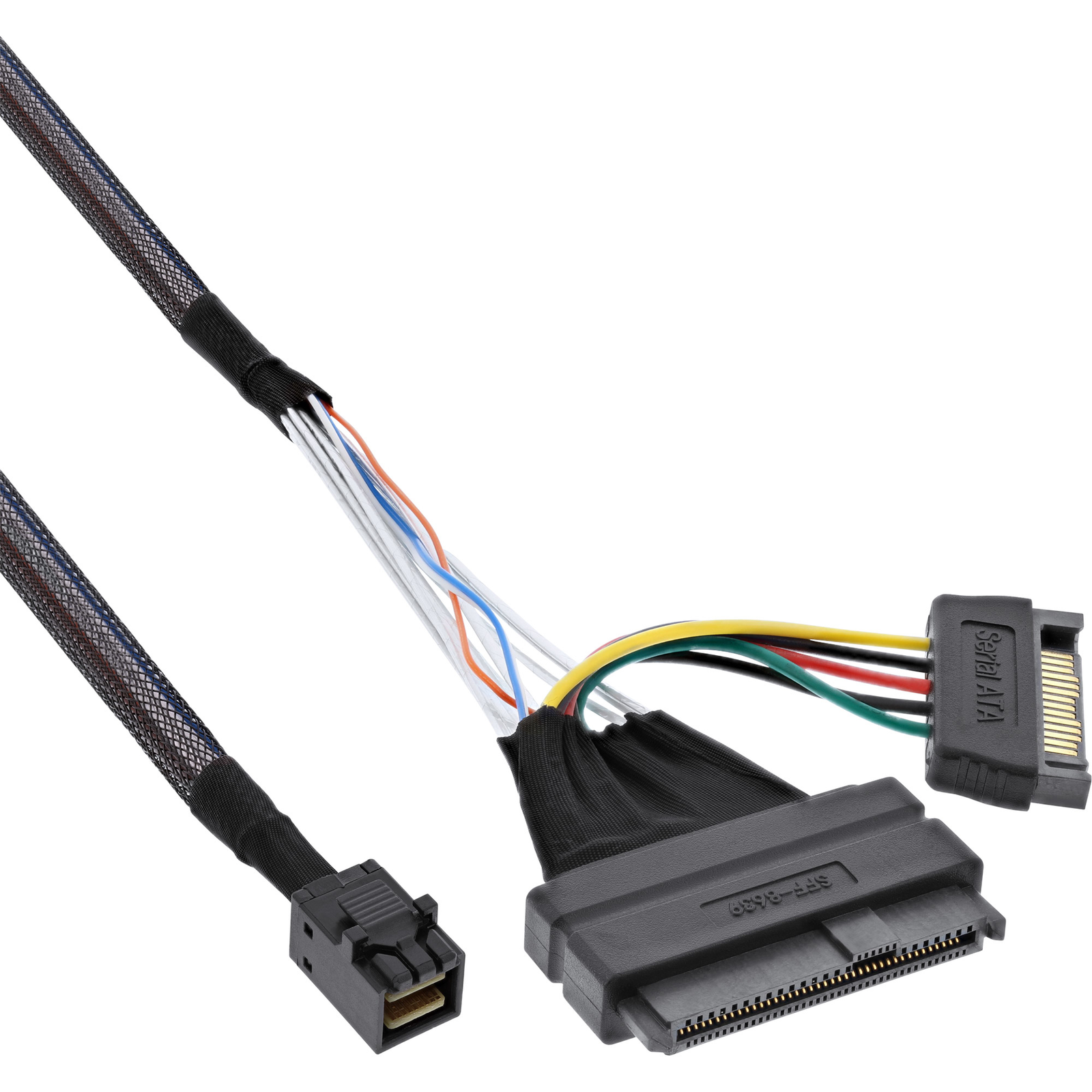 InLine U.2 Connection Cable SSD with U.2 SFF-8639 to SFF-8643 + Power 0.5m