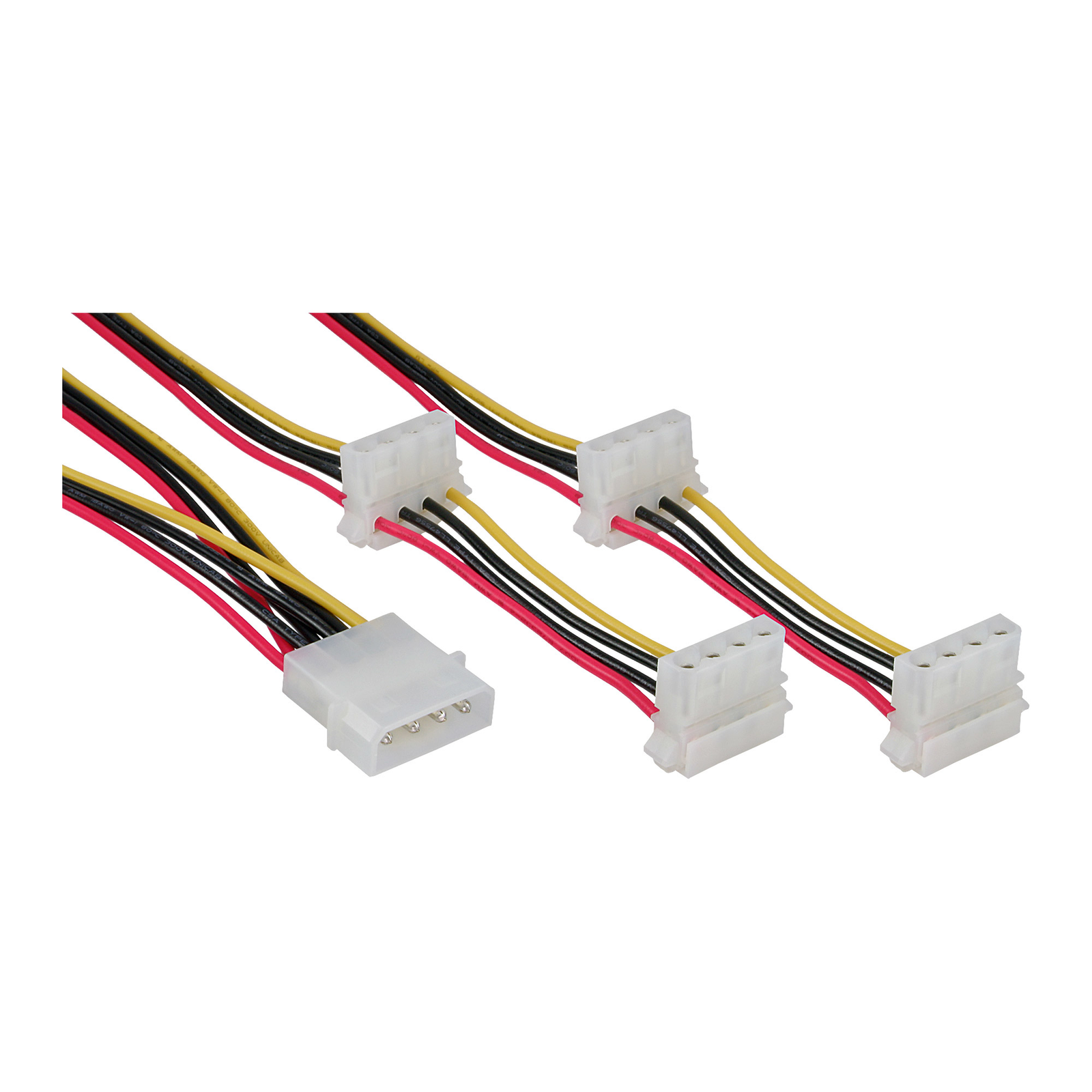 InLine Power Y-cable Internal 1x 13.34cm 5.25 Inch to 4x 13.34cm 5.25 Inch