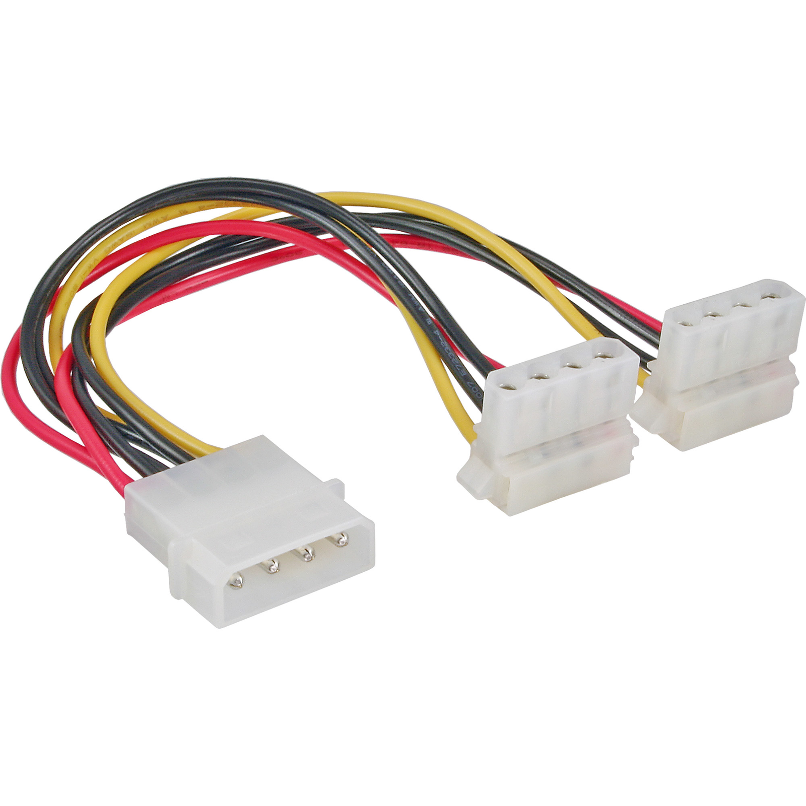 InLine Power Y-cable Internal 1x 5.25 Inch to 2x 5.25 Inch Angled 0.15m