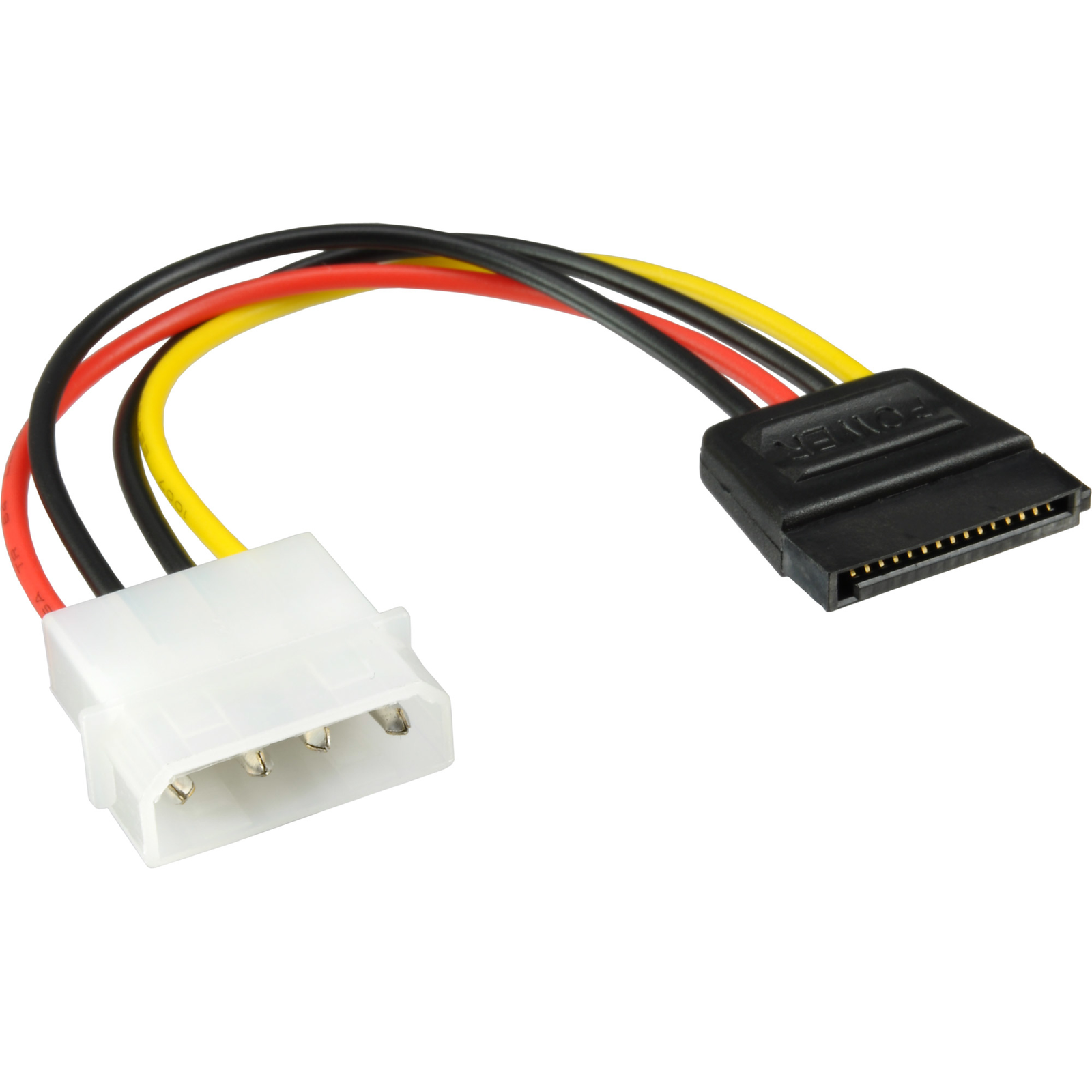 InLine SATA Power Adapter Cable 1x 13.34cm 5.25 Inch BU to 15pin SATA ST 0.30m