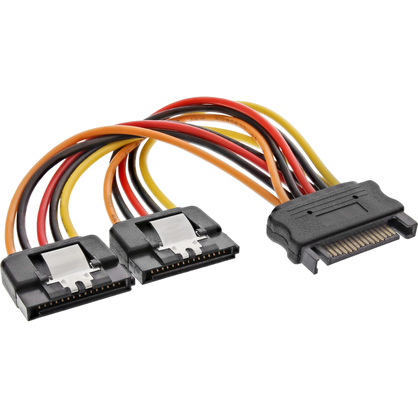 InLine SATA Power Y-cable SATA Socket to 2x SATA ST with Lug 0.30m