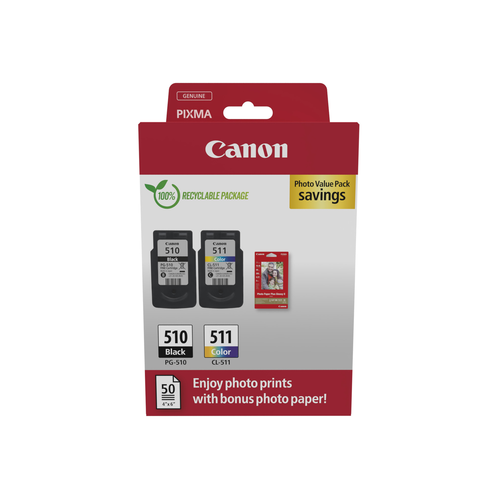 Canon Ink Photo Value Pack PG-510/CL-511
