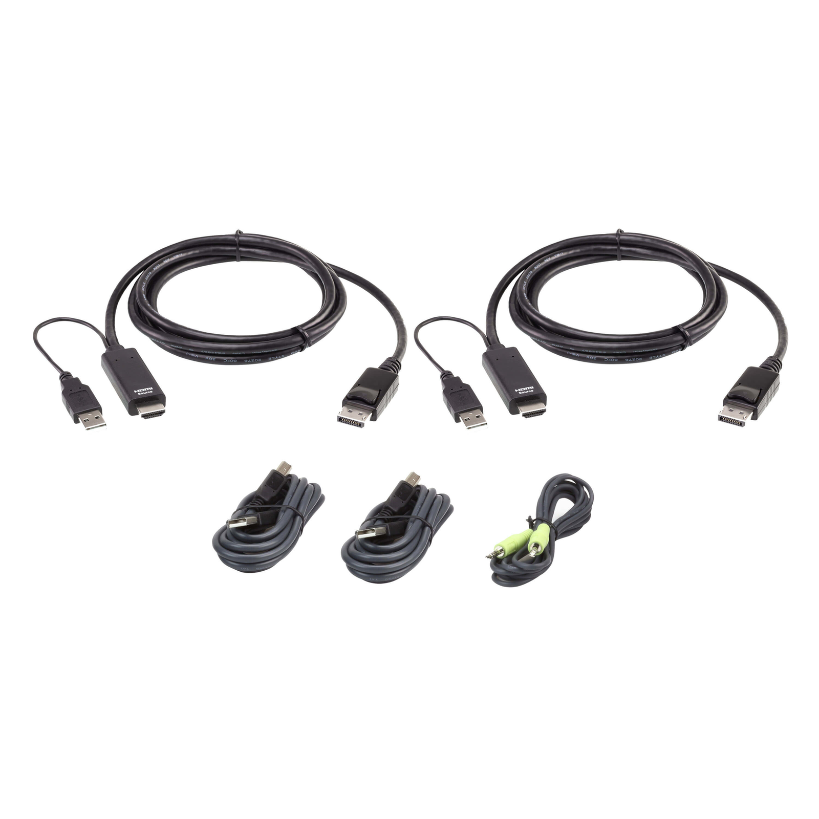 ATEN 2L-7D02UHDPX5 HDMI to DP KVM Cable Kit True 4K