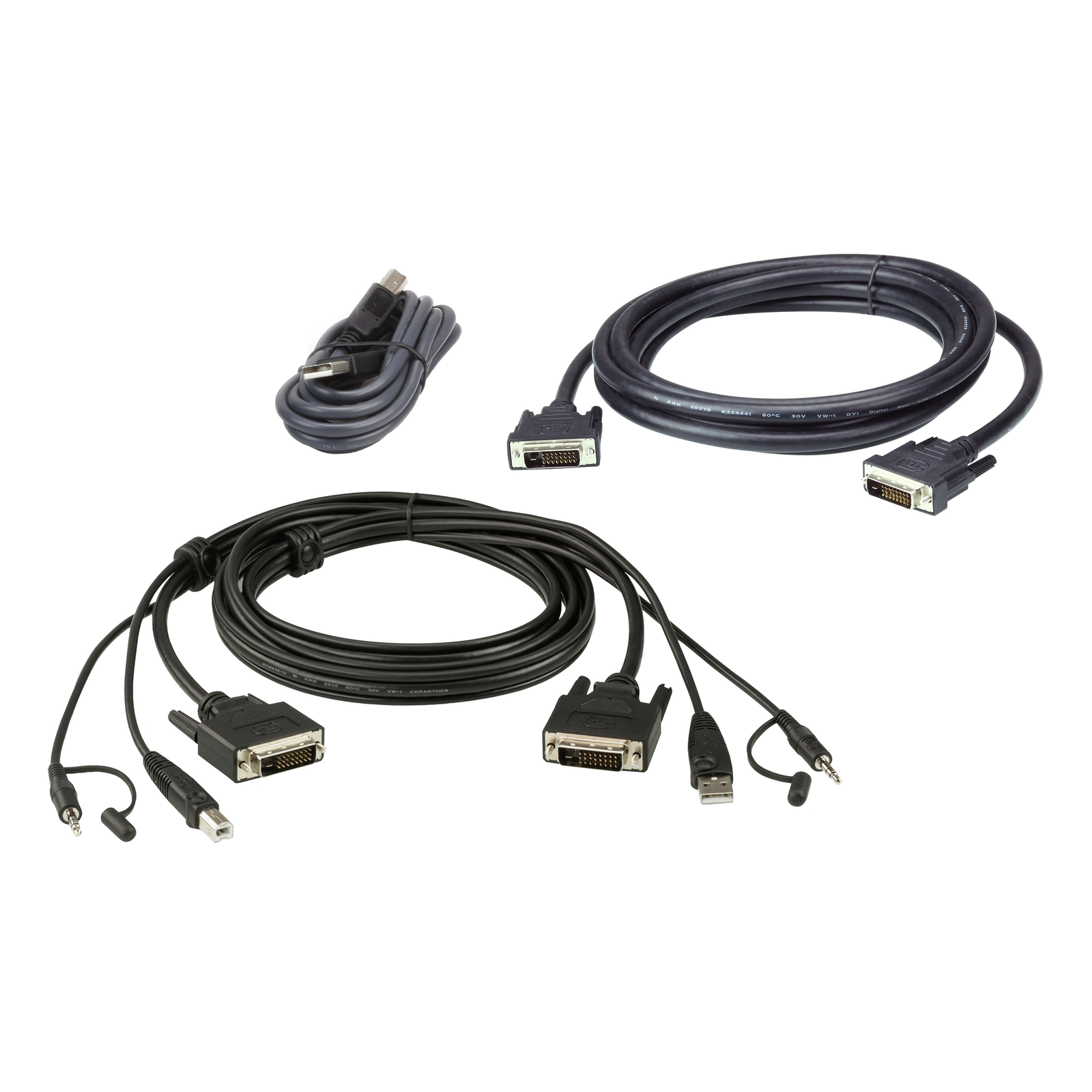 ATEN 2L-7D03UDX5 USB DVI-D Dual Link Secure KVM Cable Set